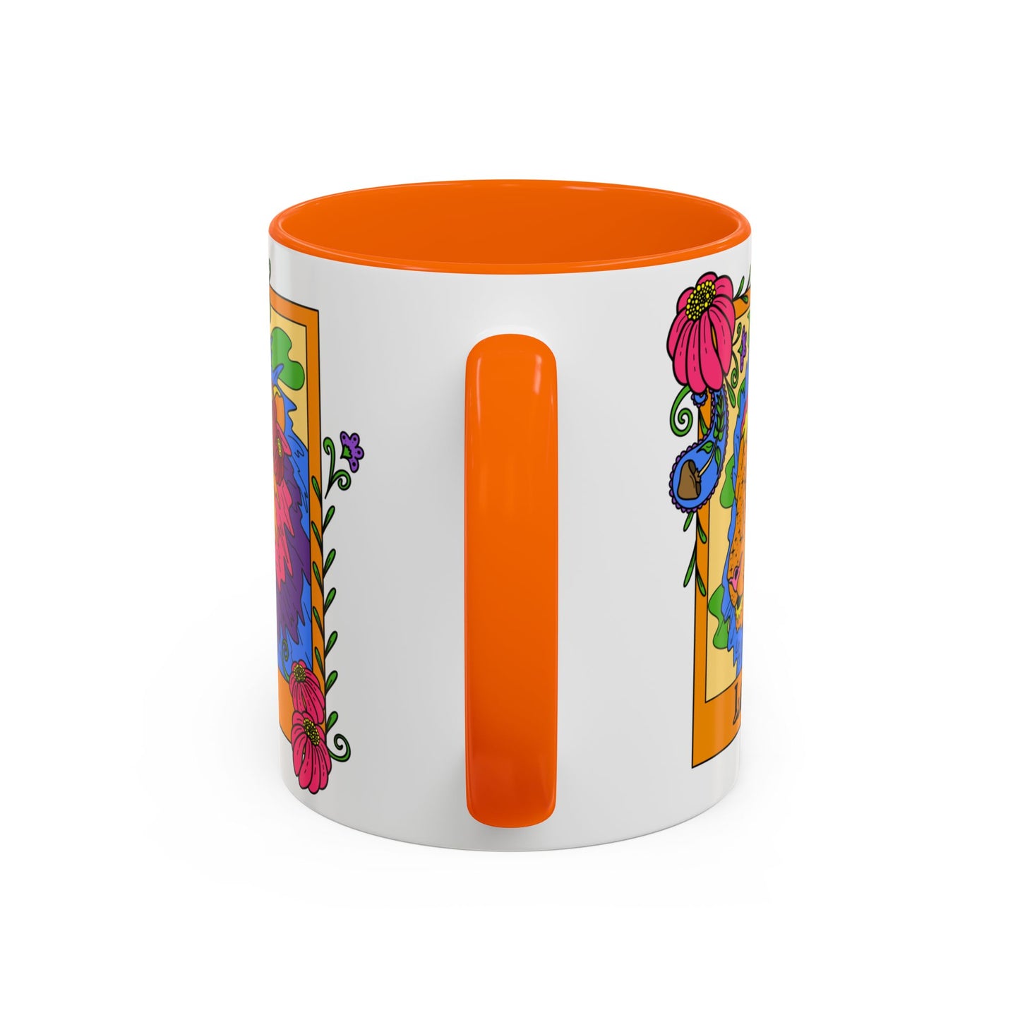 Leo star sign mug, Lion zodiac astrology coffee cup, Horoscope birthday gift mug, Bold retro colourful Design ceramic mug