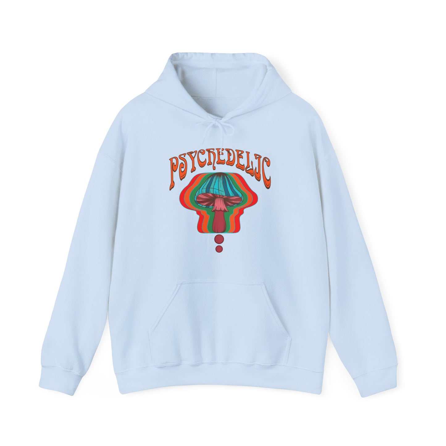 Hippie psychedelic Mushroom hoodie jumper, Trippy 60s 70s Style sweatshirt top, Groovy retro Festival sweater