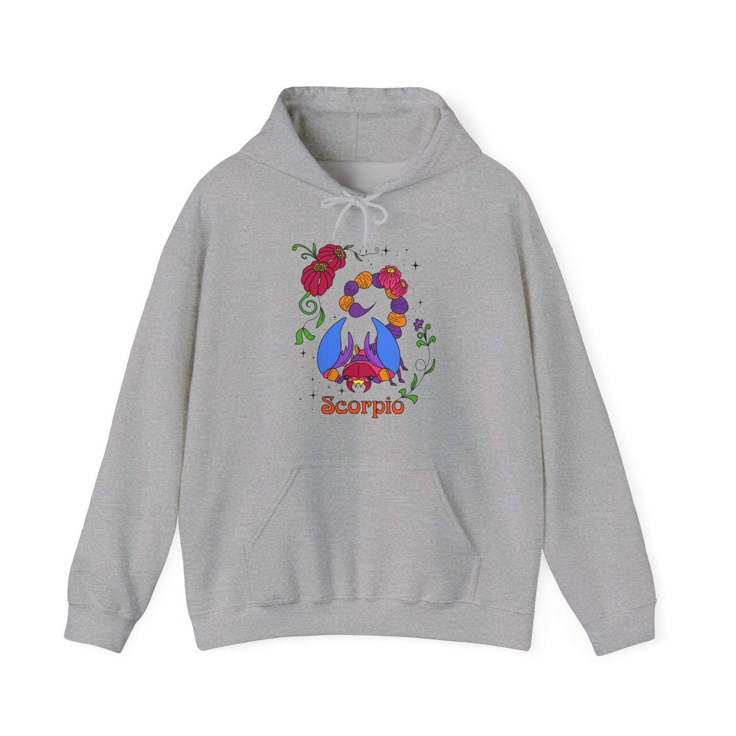 Scorpio star sign Hoodie, Scorpion zodiac astrology Jumper, Horoscope birthday gift sweatshirt, Bold retro colourful Design top