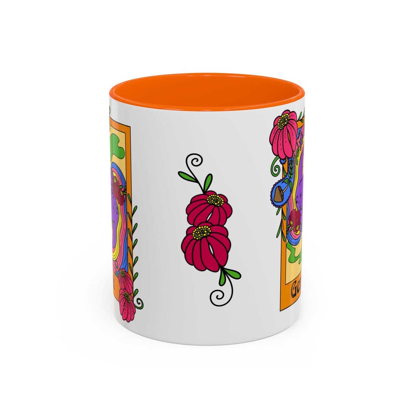 Gemini star sign mug, Twin zodiac astrology coffee cup, Horoscope birthday gift mug, Bold retro colourful Design ceramic mug