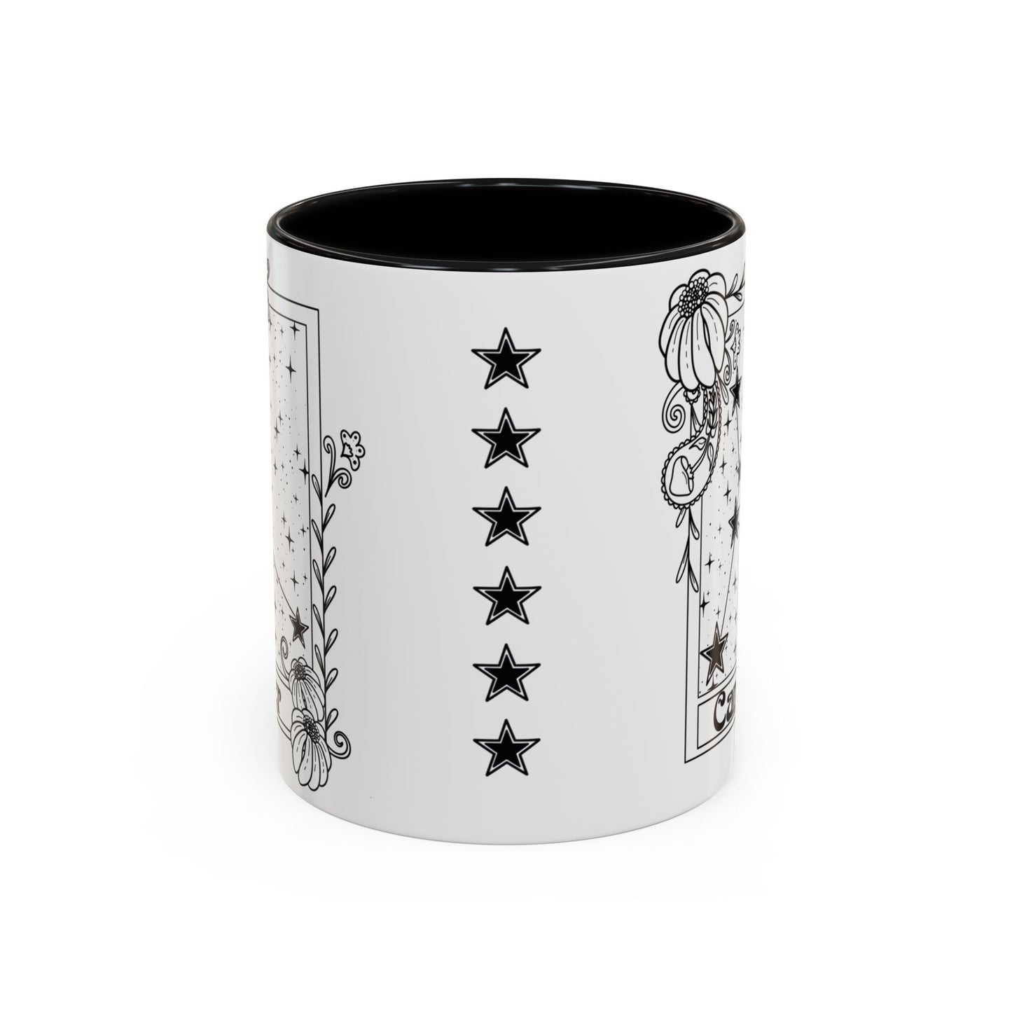 Cancer Constellation mug, Zodiac astrology coffee cup, Horoscope birthday gift mug, Star sign tarot card ceramic mug
