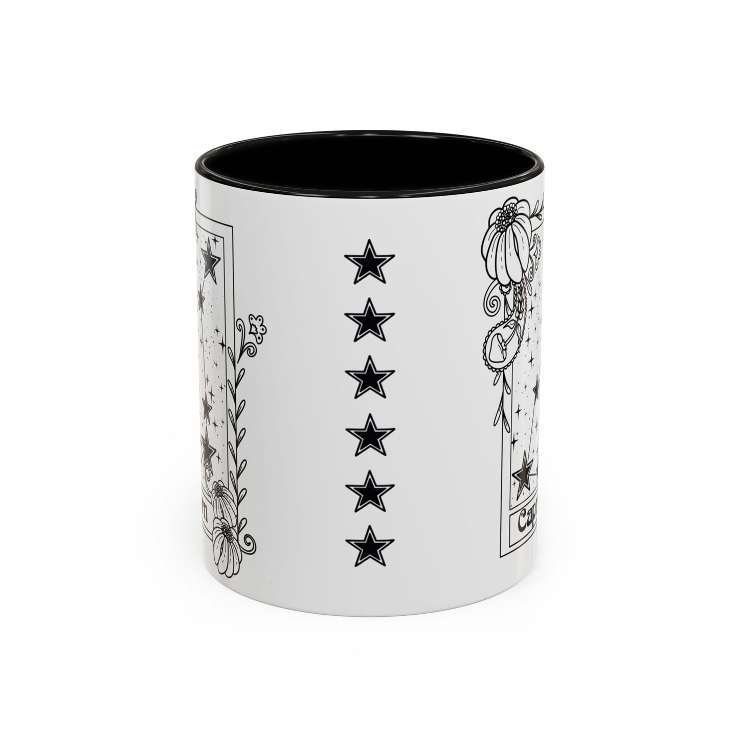 Capricorn Constellation mug, Zodiac astrology coffee cup, Horoscope birthday gift mug, Star sign tarot card ceramic mug