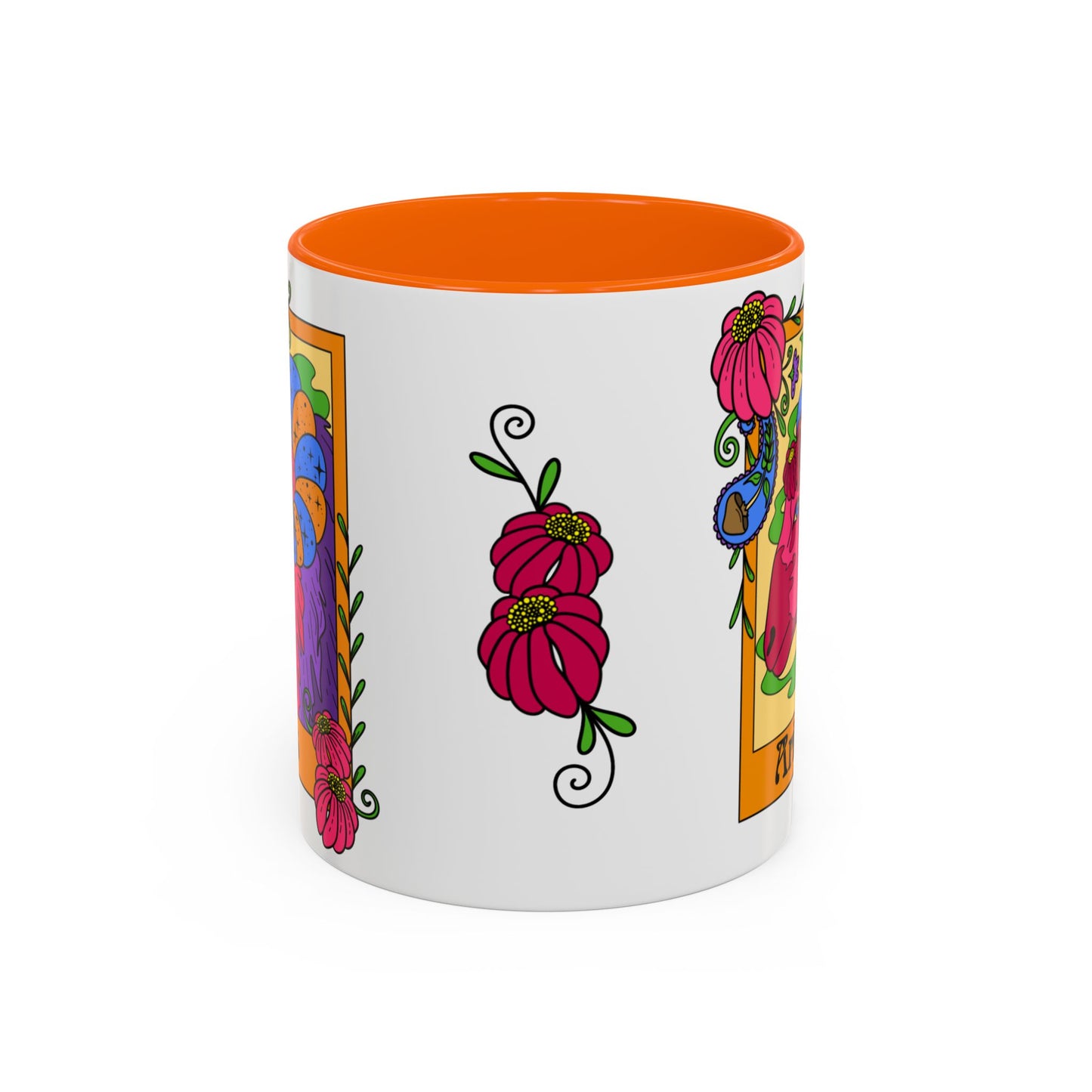 Aries star sign mug, Ram zodiac astrology coffee cup, Horoscope birthday gift mug, Bold retro colourful Design ceramic mug