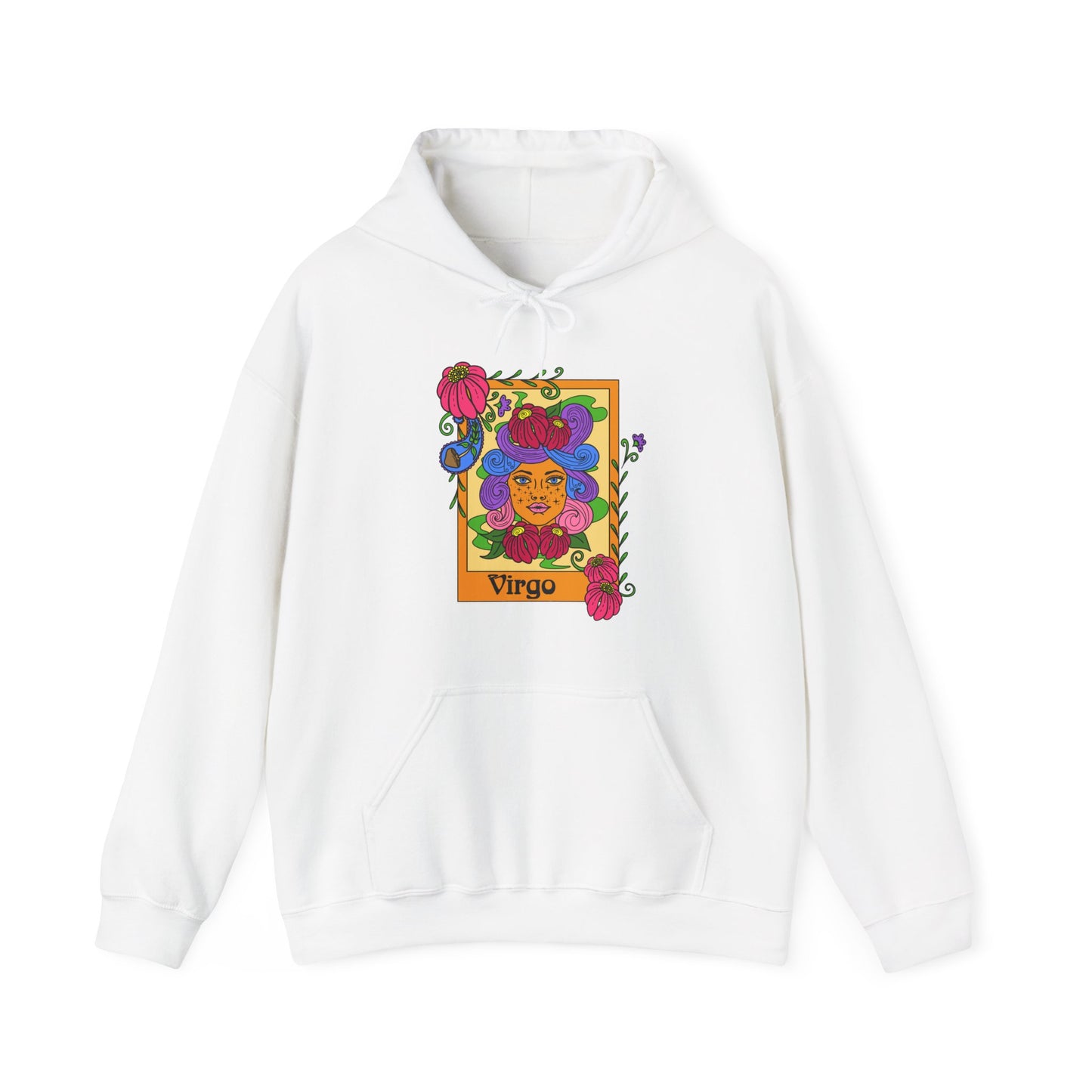 Virgo star sign Hoodie, Ram zodiac astrology Jumper, Horoscope birthday gift sweatshirt, Bold retro colourful Design top