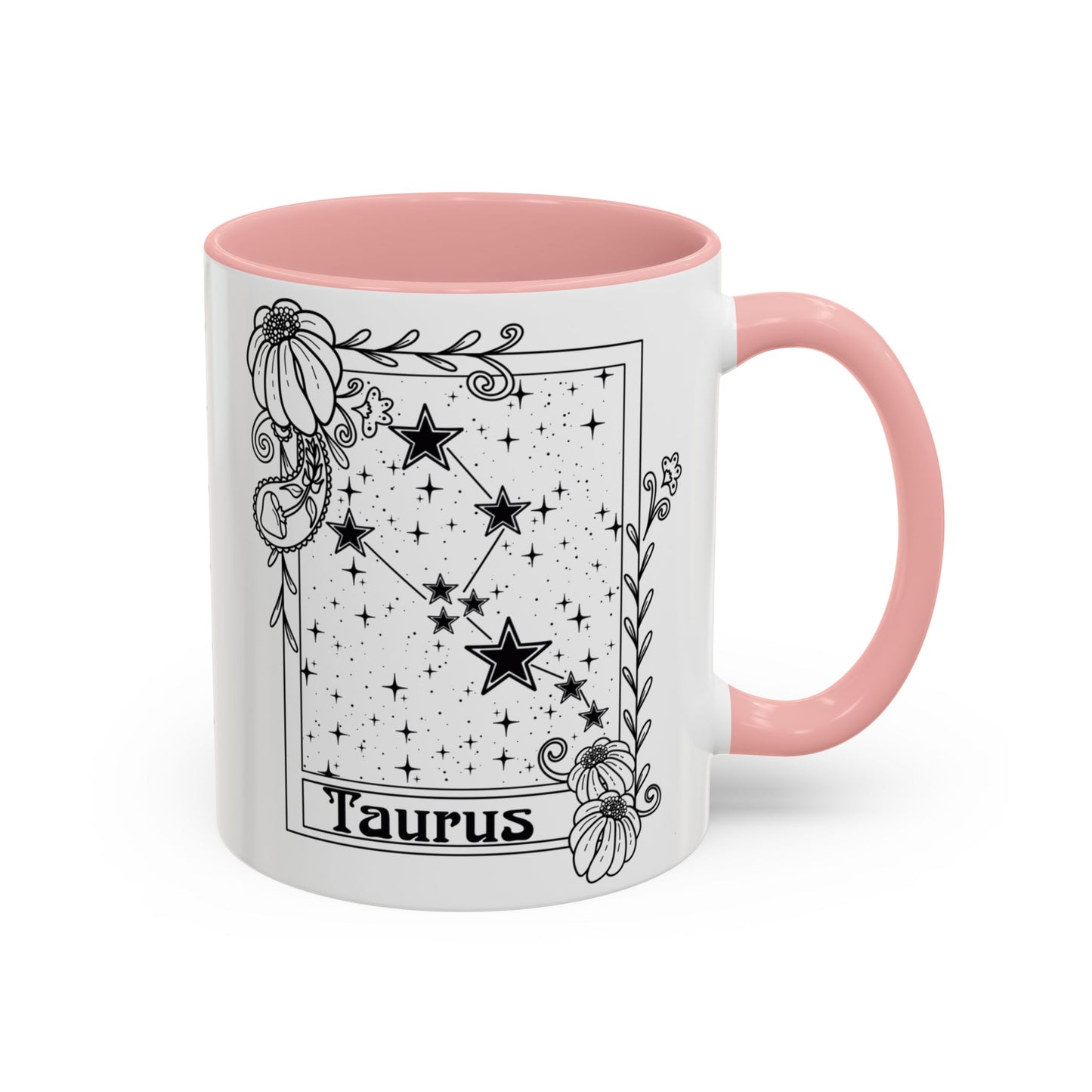 Taurus Constellation mug, Zodiac astrology coffee cup, Horoscope birthday gift mug, Star sign tarot card ceramic mug