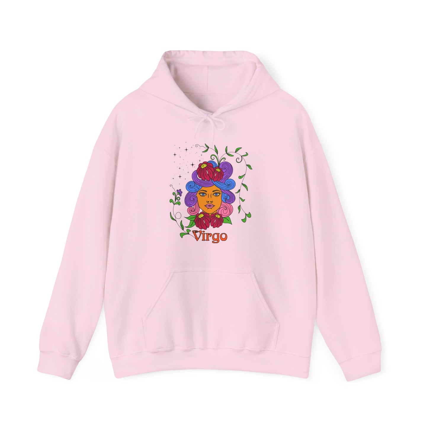 Virgo star sign Hoodie, Maiden zodiac astrology Jumper, Horoscope birthday gift sweatshirt, Bold retro colourful Design top