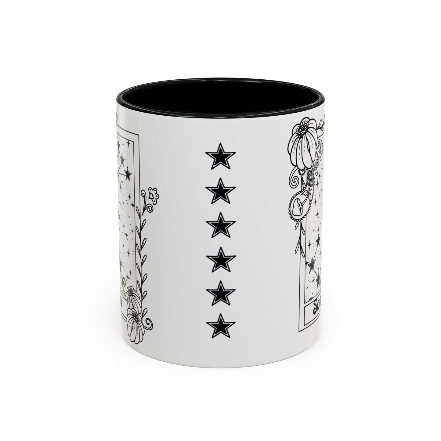 Scorpio Constellation mug, Zodiac astrology coffee cup, Horoscope birthday gift mug, Star sign tarot card ceramic mug