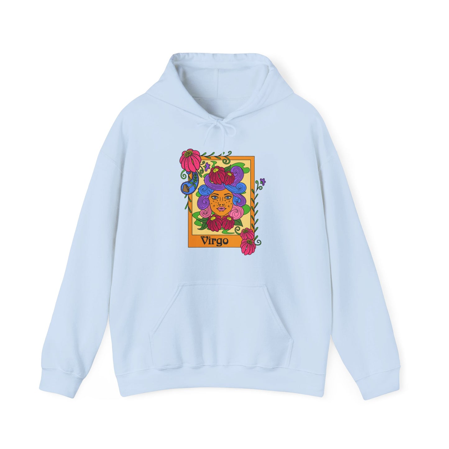 Virgo star sign Hoodie, Ram zodiac astrology Jumper, Horoscope birthday gift sweatshirt, Bold retro colourful Design top