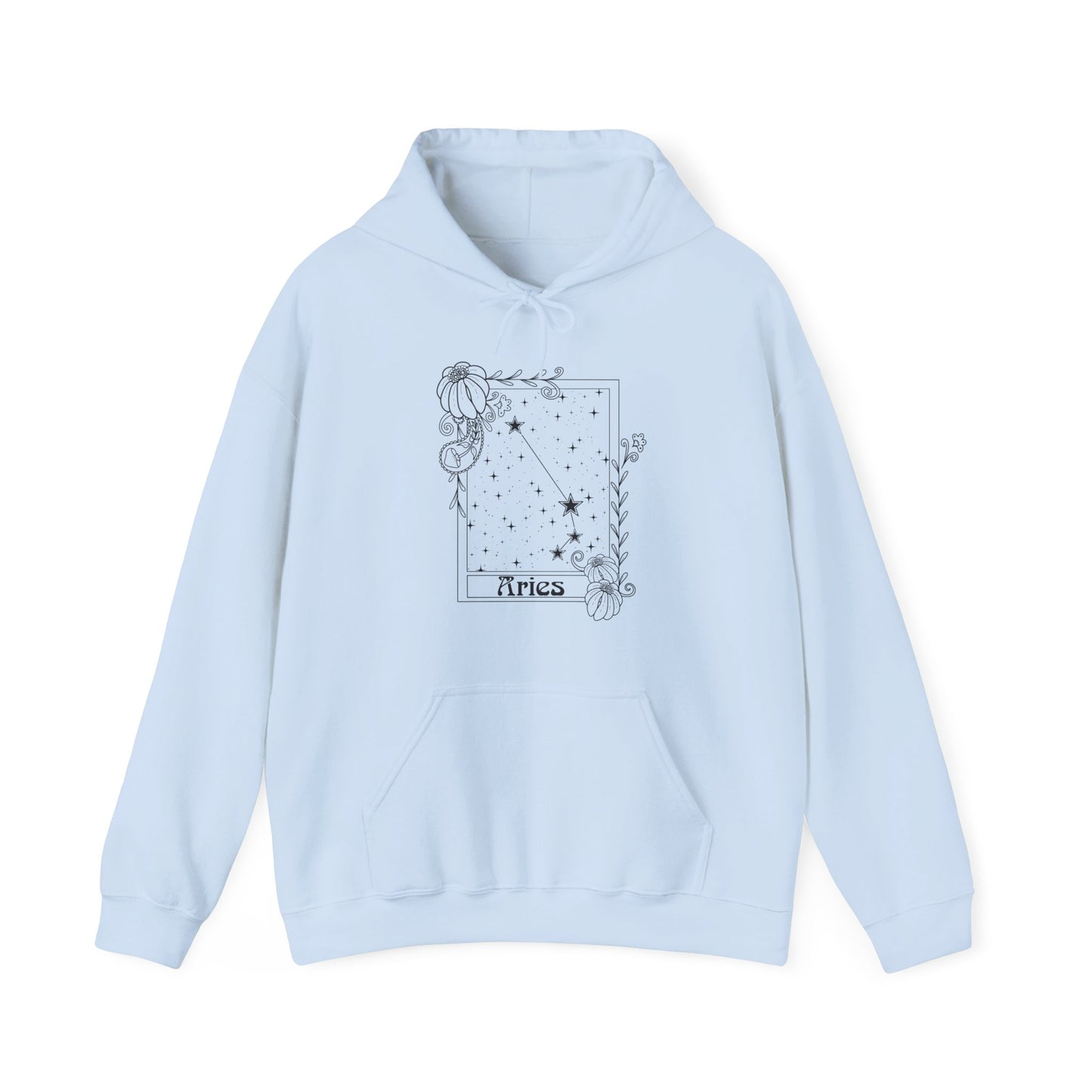 Aries Constellation Hoodie, Zodiac astrology Jumper, Horoscope birthday gift sweatshirt, Star sign tarot card Design top