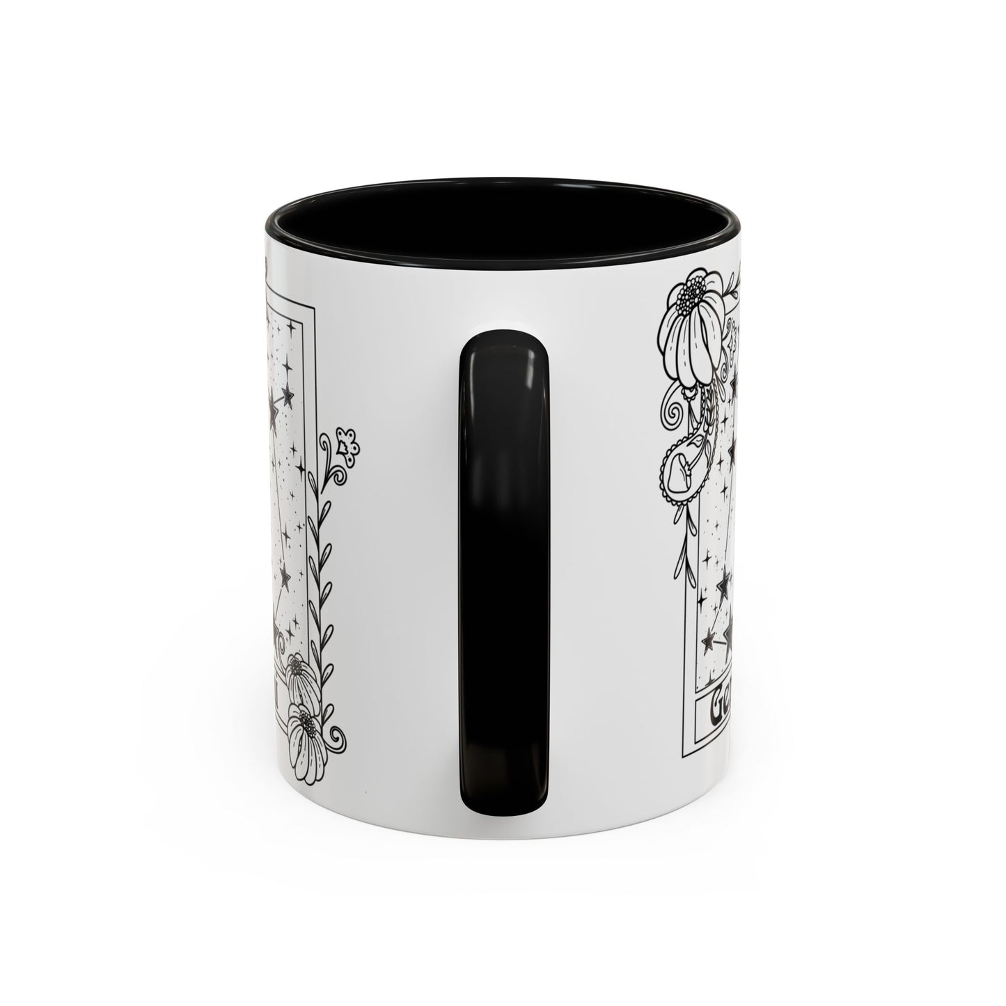 Gemini Constellation mug, Zodiac astrology coffee cup, Horoscope birthday gift mug, Star sign tarot card ceramic mug