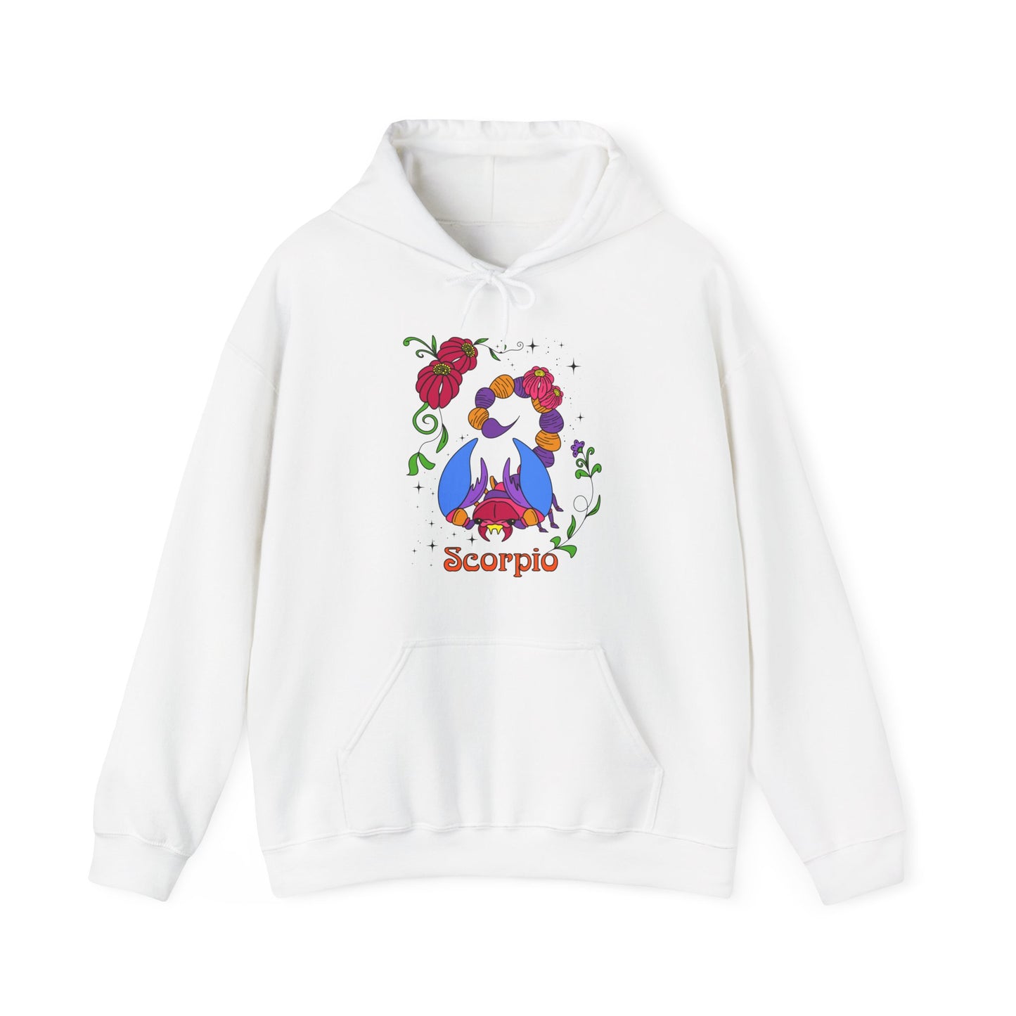 Scorpio star sign Hoodie, Scorpion zodiac astrology Jumper, Horoscope birthday gift sweatshirt, Bold retro colourful Design top