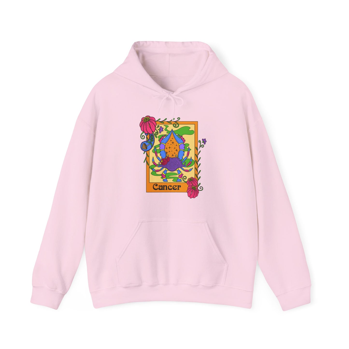 Cancer star sign Hoodie, Ram zodiac astrology Jumper, Horoscope birthday gift sweatshirt, Bold retro colourful Design top
