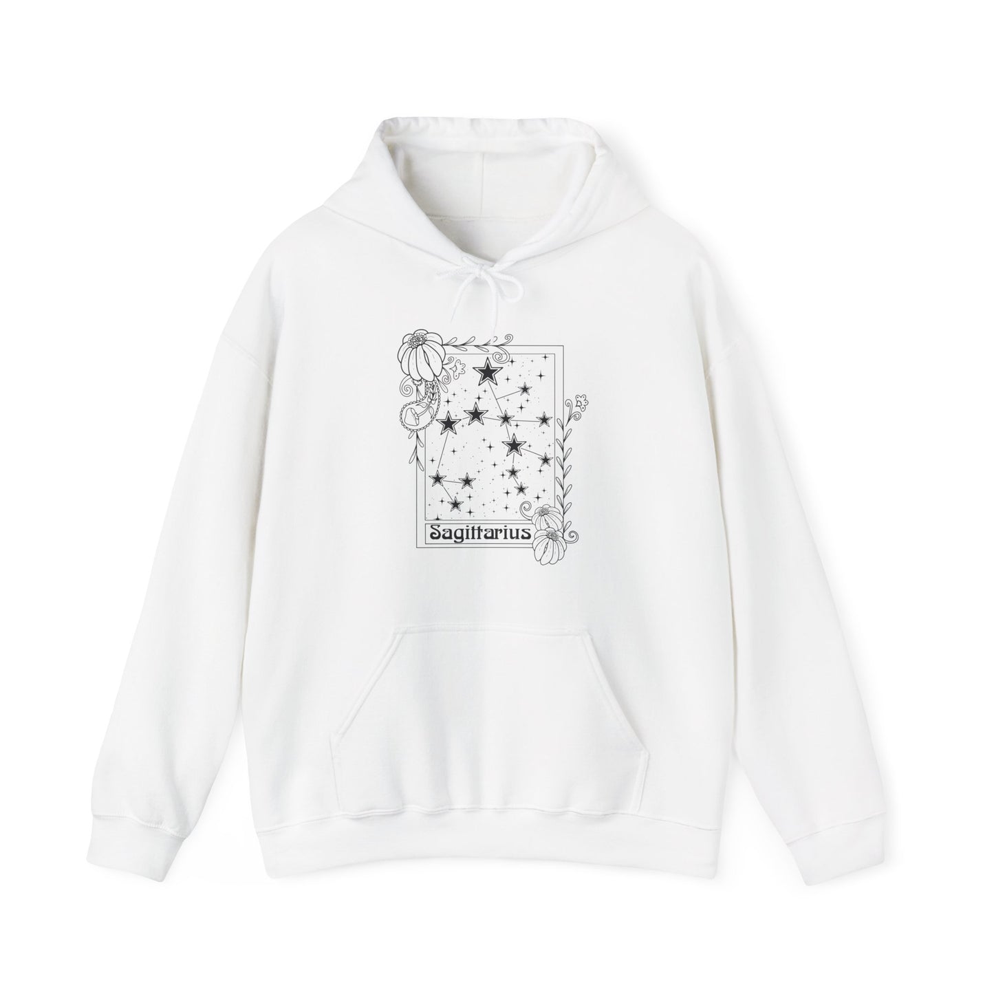 Sagittarius Constellation Hoodie, Zodiac astrology Jumper, Horoscope birthday gift sweatshirt, Star sign tarot card Design top