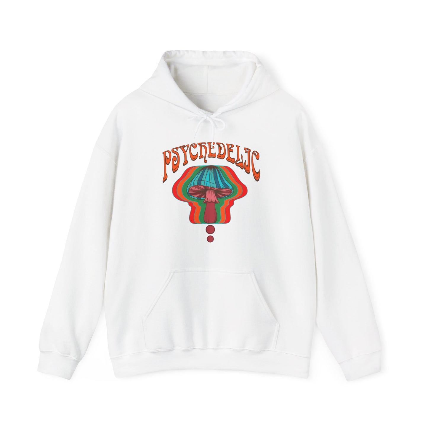 Hippie psychedelic Mushroom hoodie jumper, Trippy 60s 70s Style sweatshirt top, Groovy retro Festival sweater