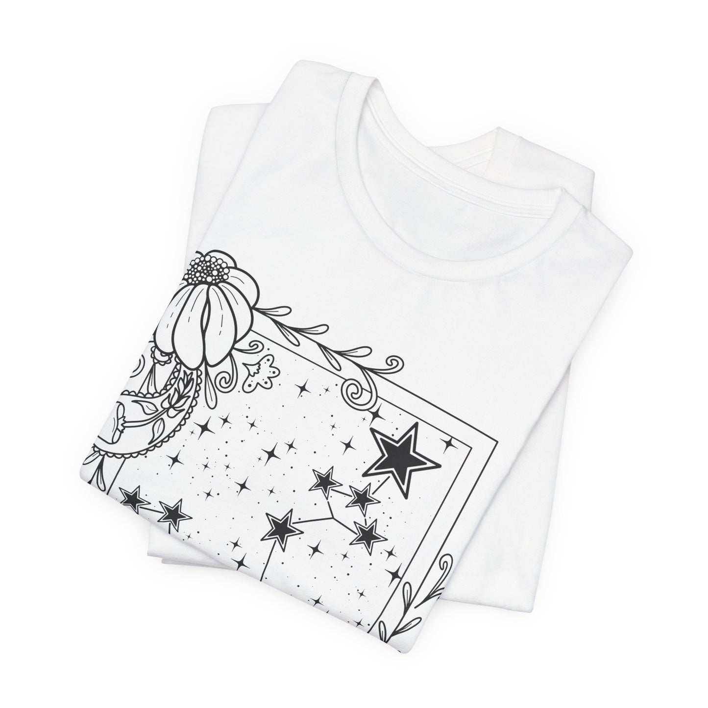 Pisces Constellation T-Shirt, Zodiac astrology top, Horoscope birthday gift Tee, Star sign tarot card design tshirt