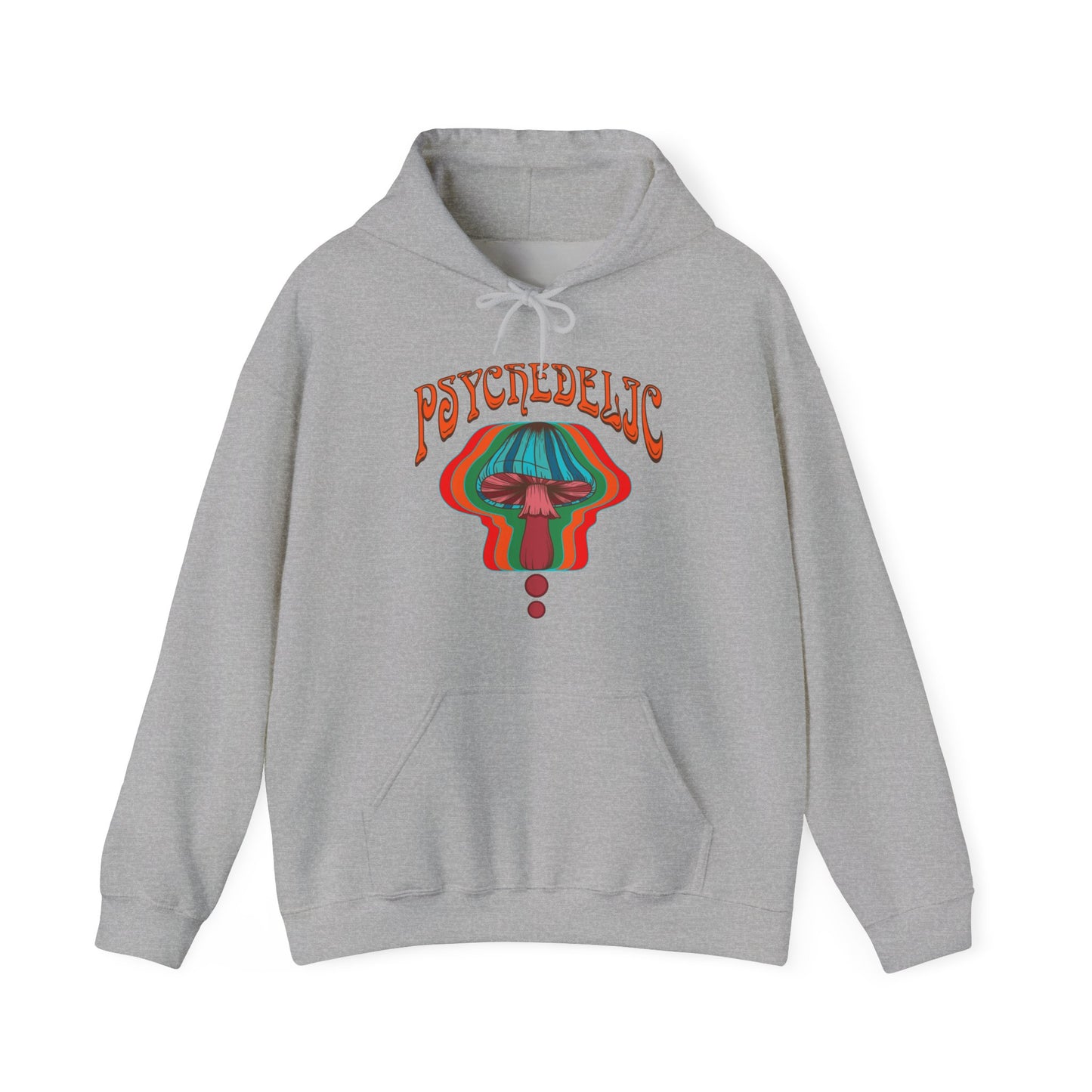 Hippie psychedelic Mushroom hoodie jumper, Trippy 60s 70s Style sweatshirt top, Groovy retro Festival sweater