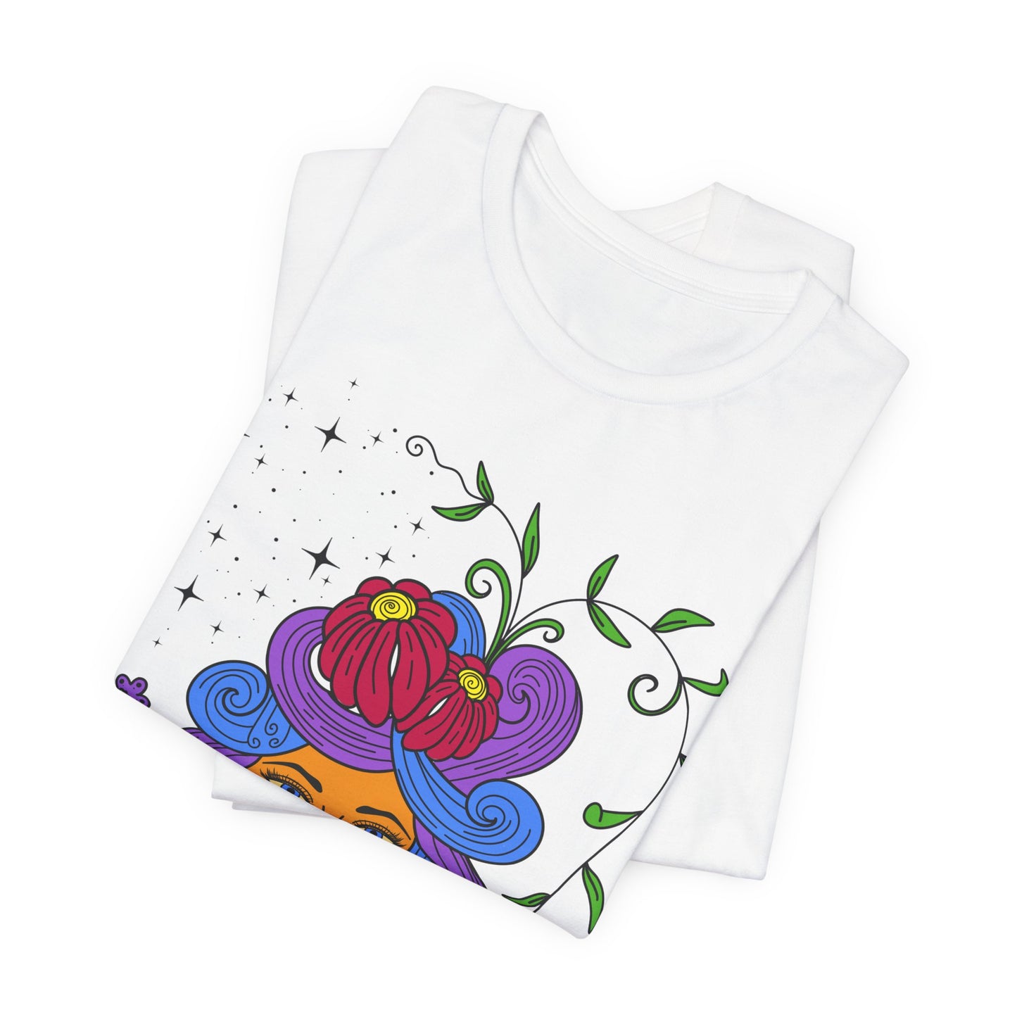 Virgo star sign T-Shirt, Maiden zodiac astrology top, Horoscope birthday gift Tee, Bold retro colourful Design tshirt