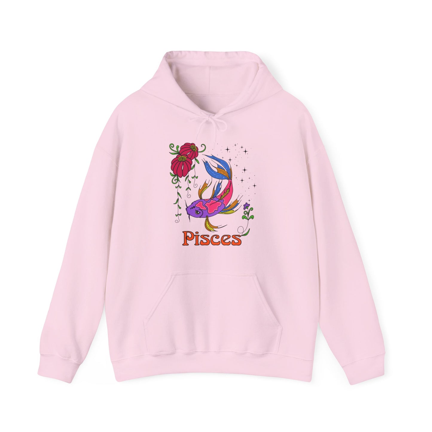 Pisces star sign Hoodie, Fish zodiac astrology Jumper, Horoscope birthday gift sweatshirt, Bold retro colourful Design top