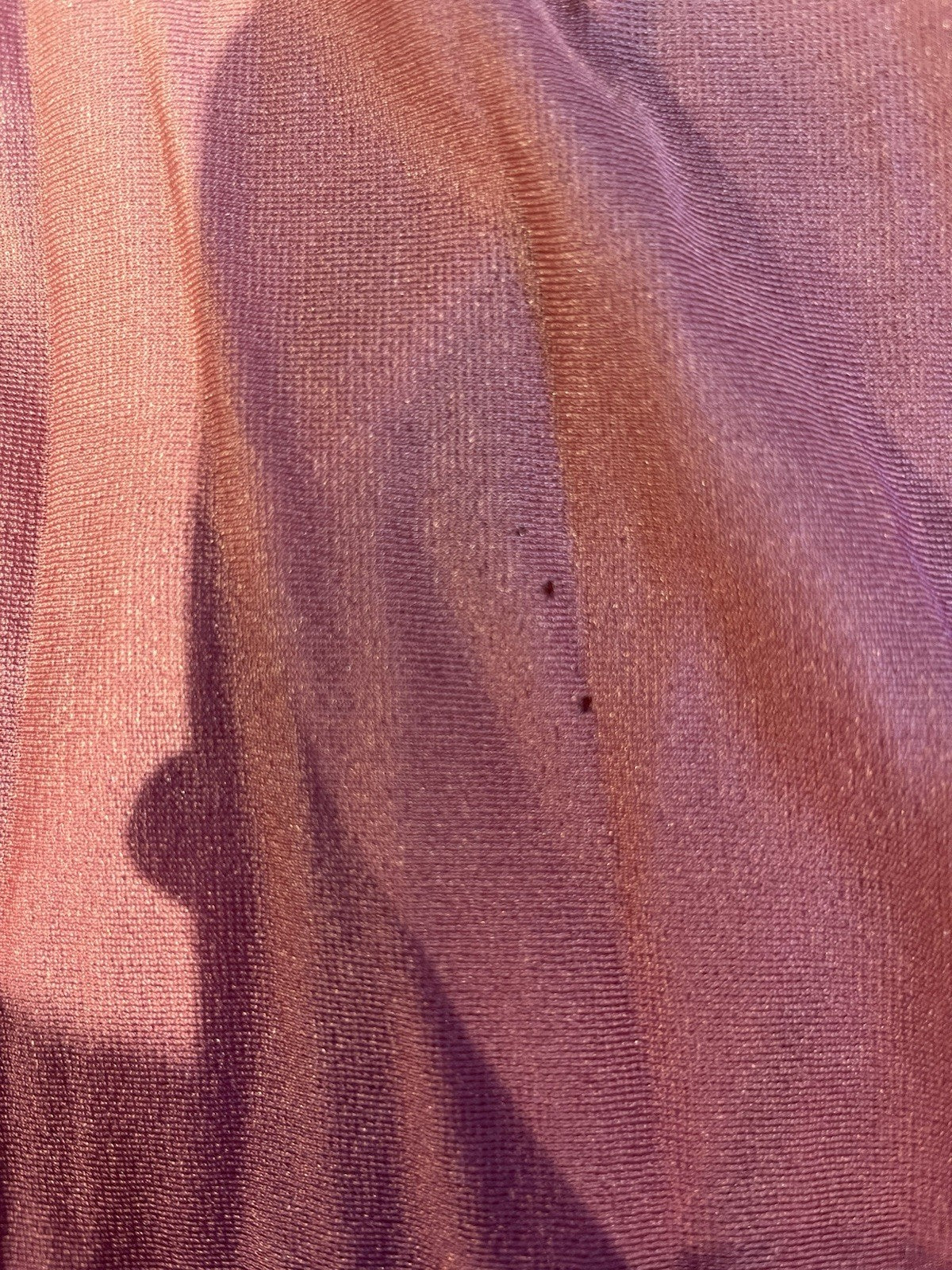 Vintage 70s Cocktail Dress Size 8 Retro Frilly Slinky Evening Gown Ombre Pink