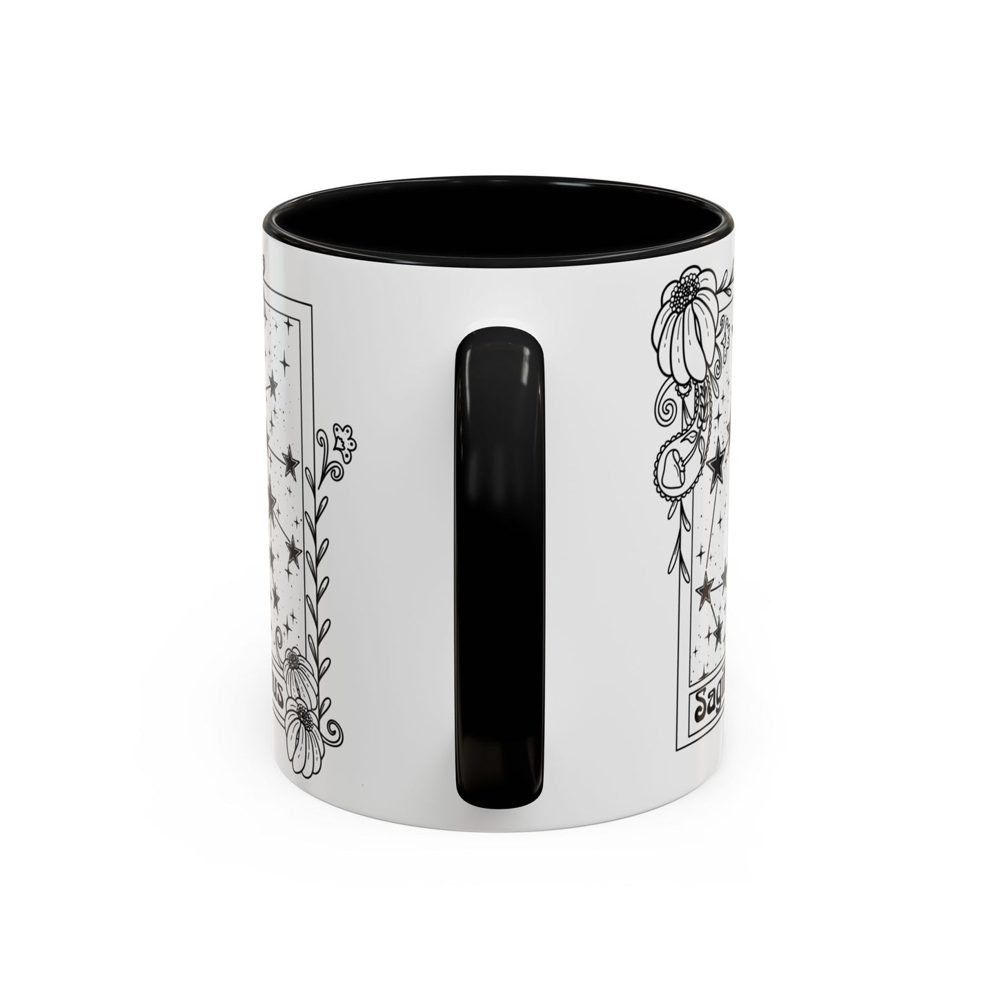 Sagittarius Constellation mug, Zodiac astrology coffee cup, Horoscope birthday gift mug, Star sign tarot card ceramic mug