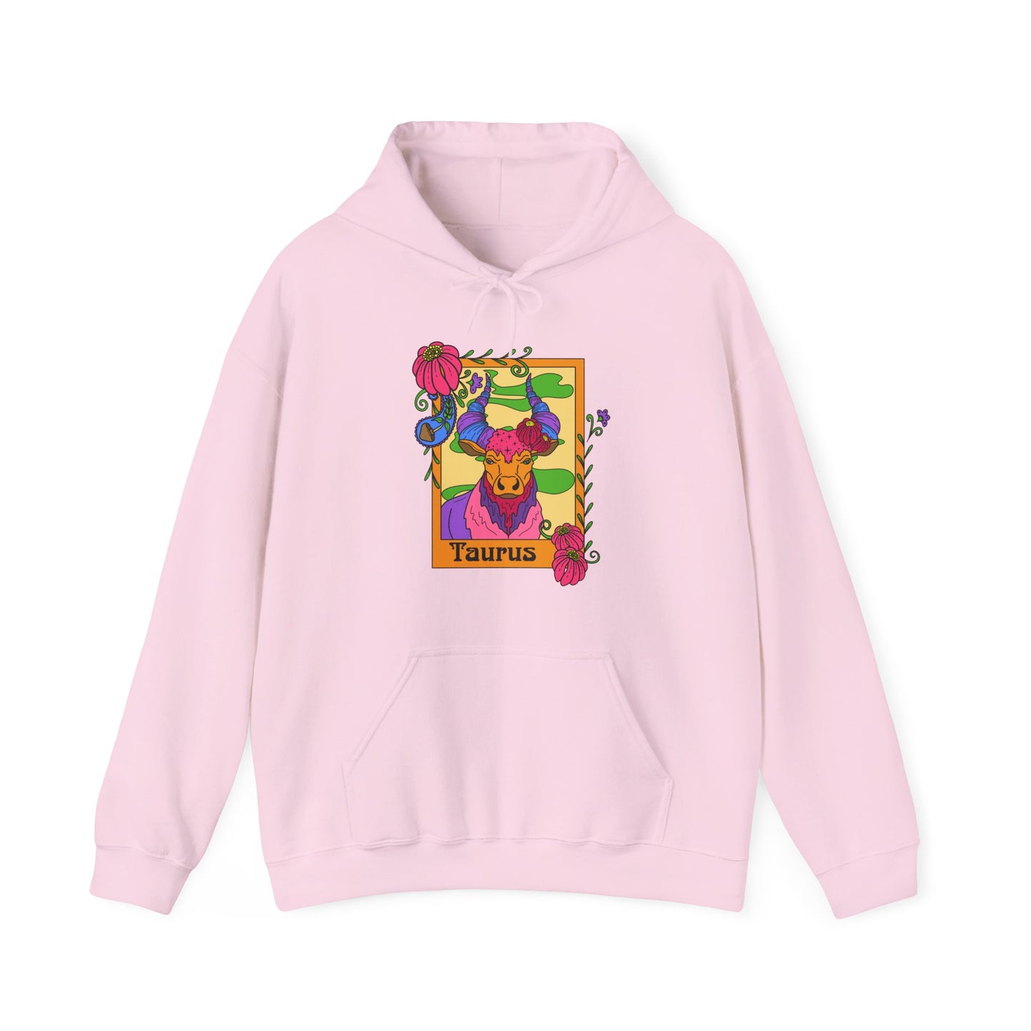 Taurus star sign Hoodie, Ram zodiac astrology Jumper, Horoscope birthday gift sweatshirt, Bold retro colourful Design top