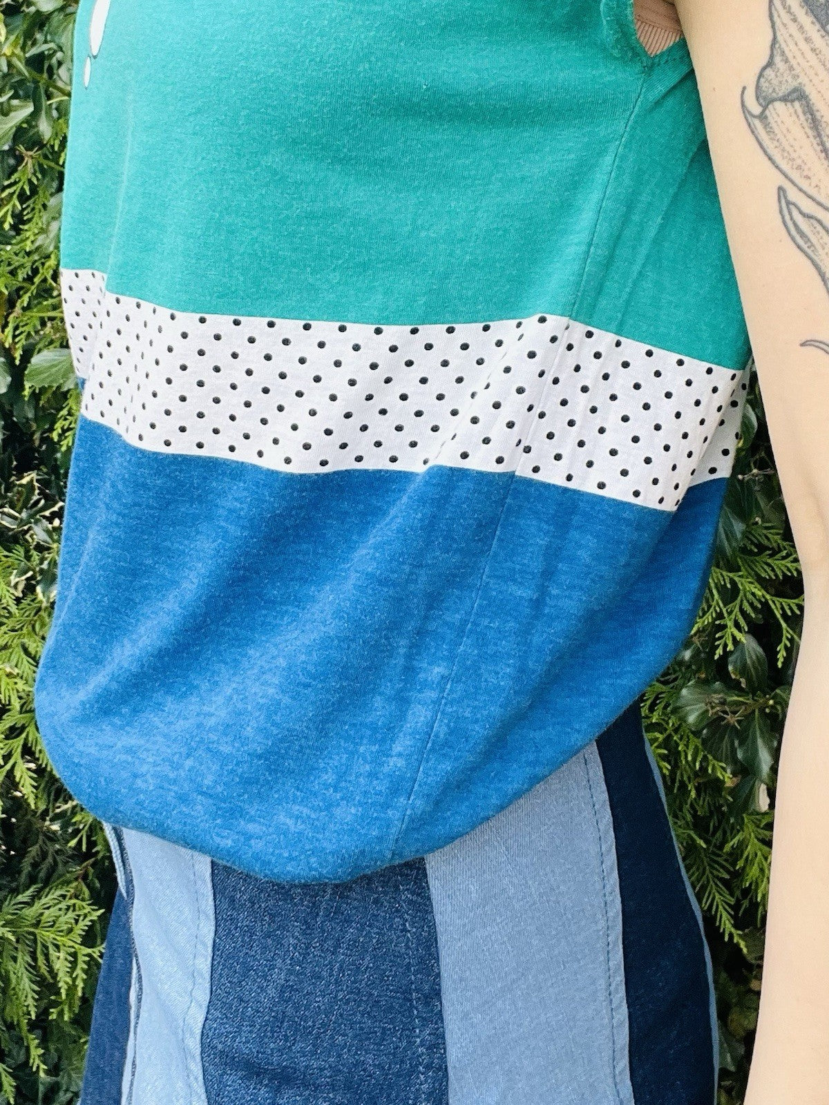 Vintage 1990s Retro T-shirt Abstract Block Colour Bubble Tee Short Sleeve Top 12
