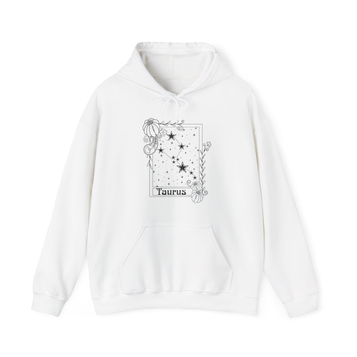 Taurus Constellation Hoodie, Zodiac astrology Jumper, Horoscope birthday gift sweatshirt, Star sign tarot card Design top