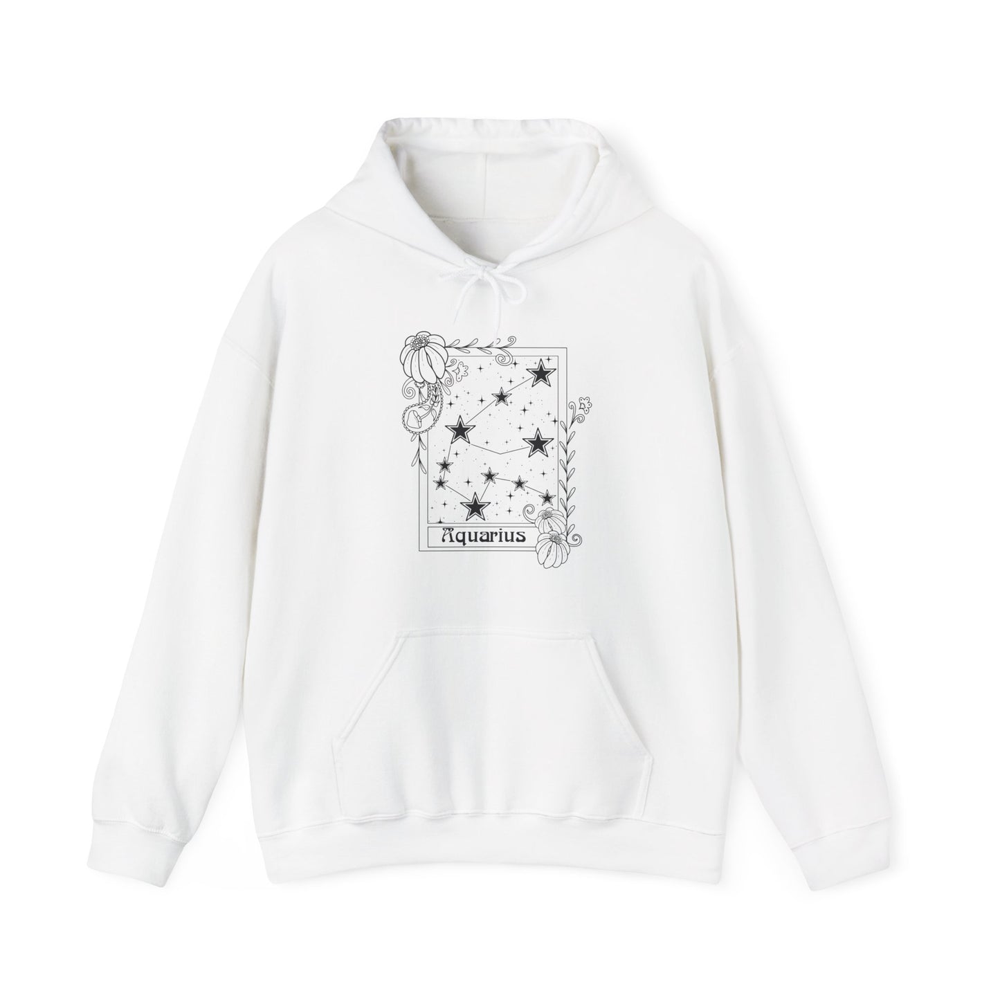 Aquarius Constellation Hoodie, Zodiac astrology Jumper, Horoscope birthday gift sweatshirt, Star sign tarot card Design top