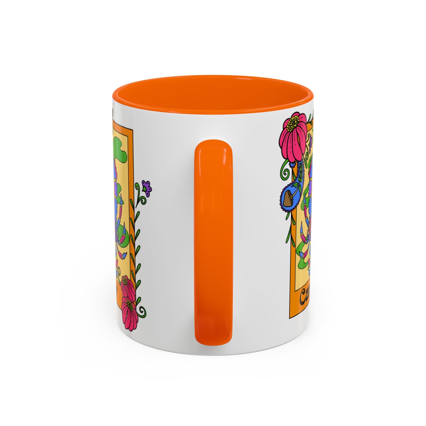 Cancer star sign mug, Crab zodiac astrology coffee cup, Horoscope birthday gift mug, Bold retro colourful Design ceramic mug