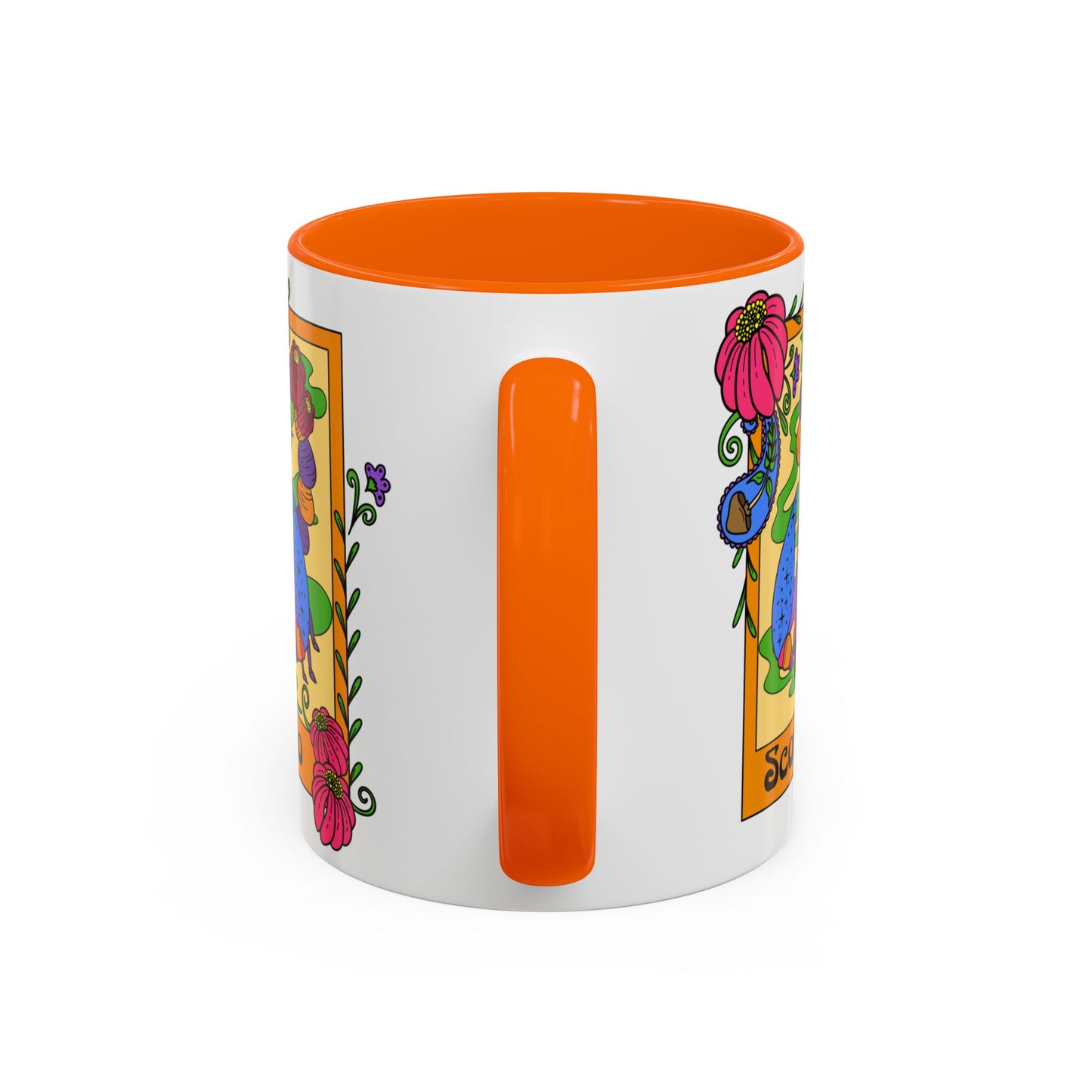 Scorpio star sign mug, Scorpion zodiac astrology coffee cup, Horoscope birthday gift mug, Bold retro colourful Design ceramic mug