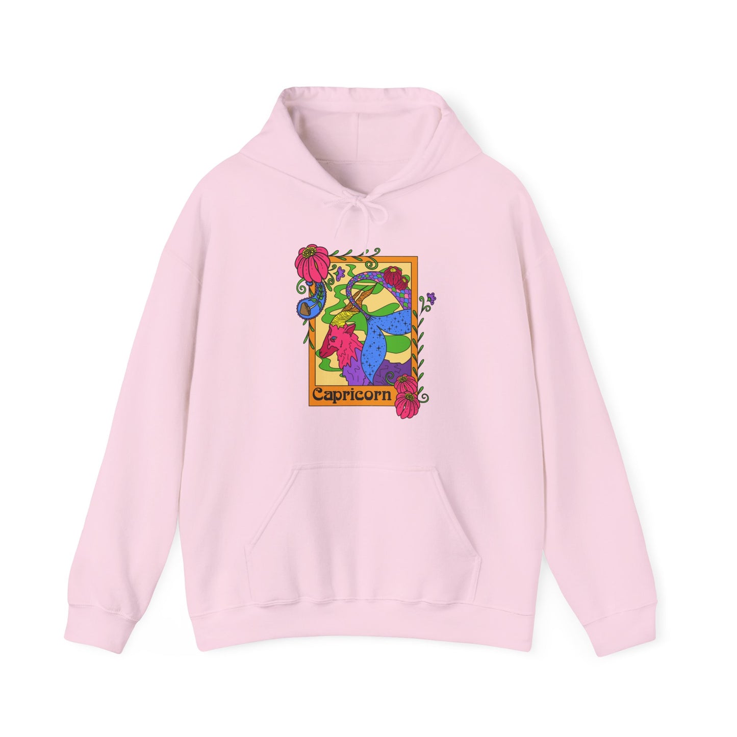 Capricorn star sign Hoodie, Ram zodiac astrology Jumper, Horoscope birthday gift sweatshirt, Bold retro colourful Design top