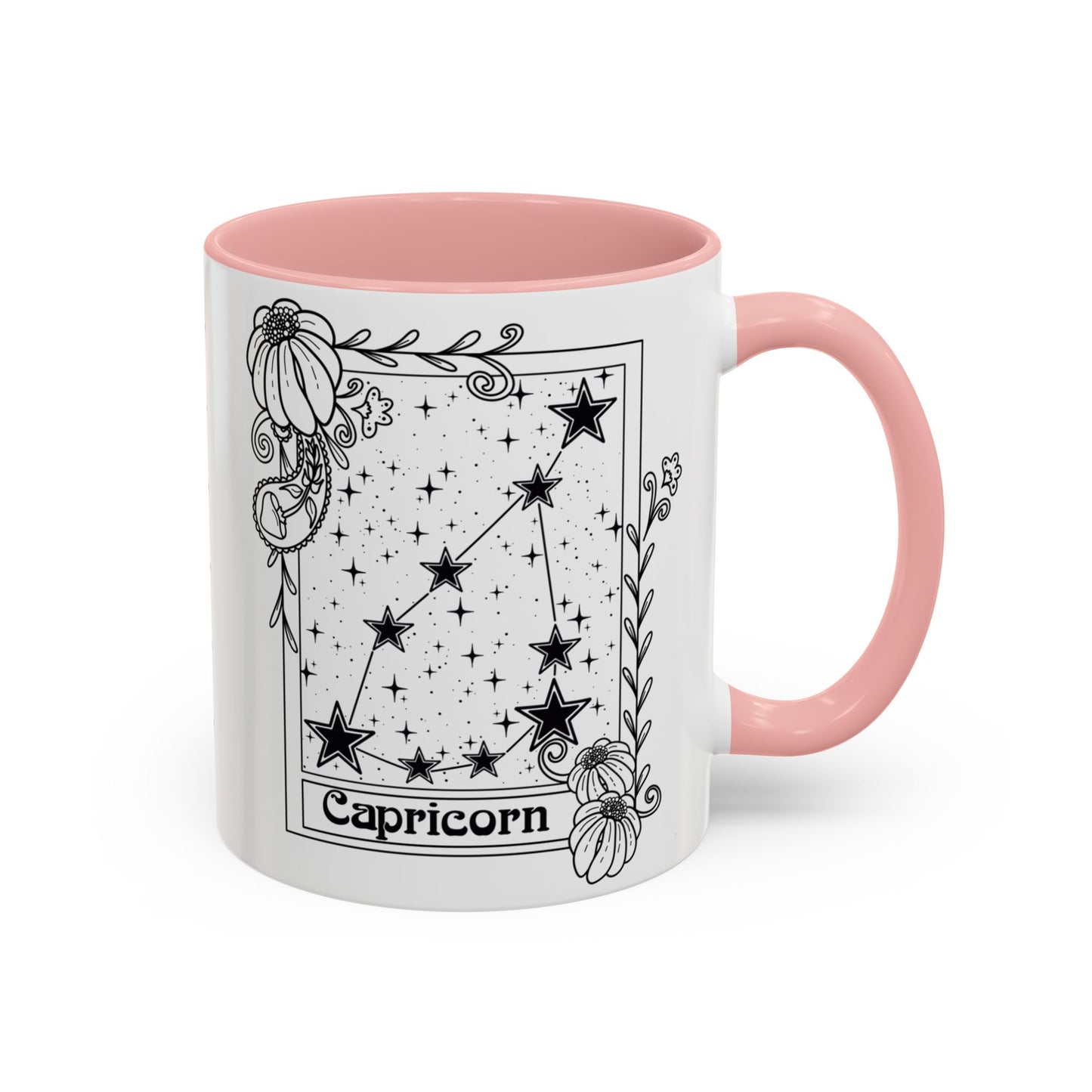 Capricorn Constellation mug, Zodiac astrology coffee cup, Horoscope birthday gift mug, Star sign tarot card ceramic mug