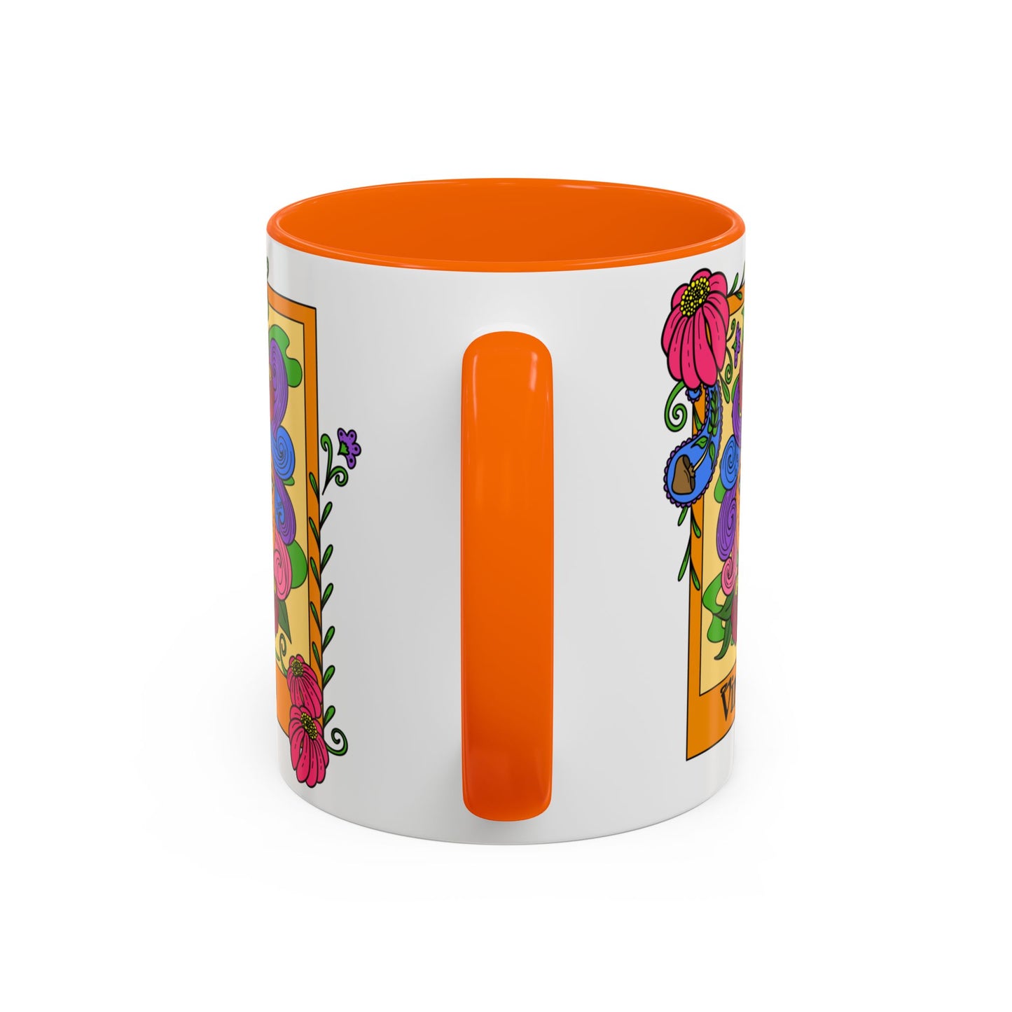Virgo star sign mug, Maiden zodiac astrology coffee cup, Horoscope birthday gift mug, Bold retro colourful Design ceramic mug
