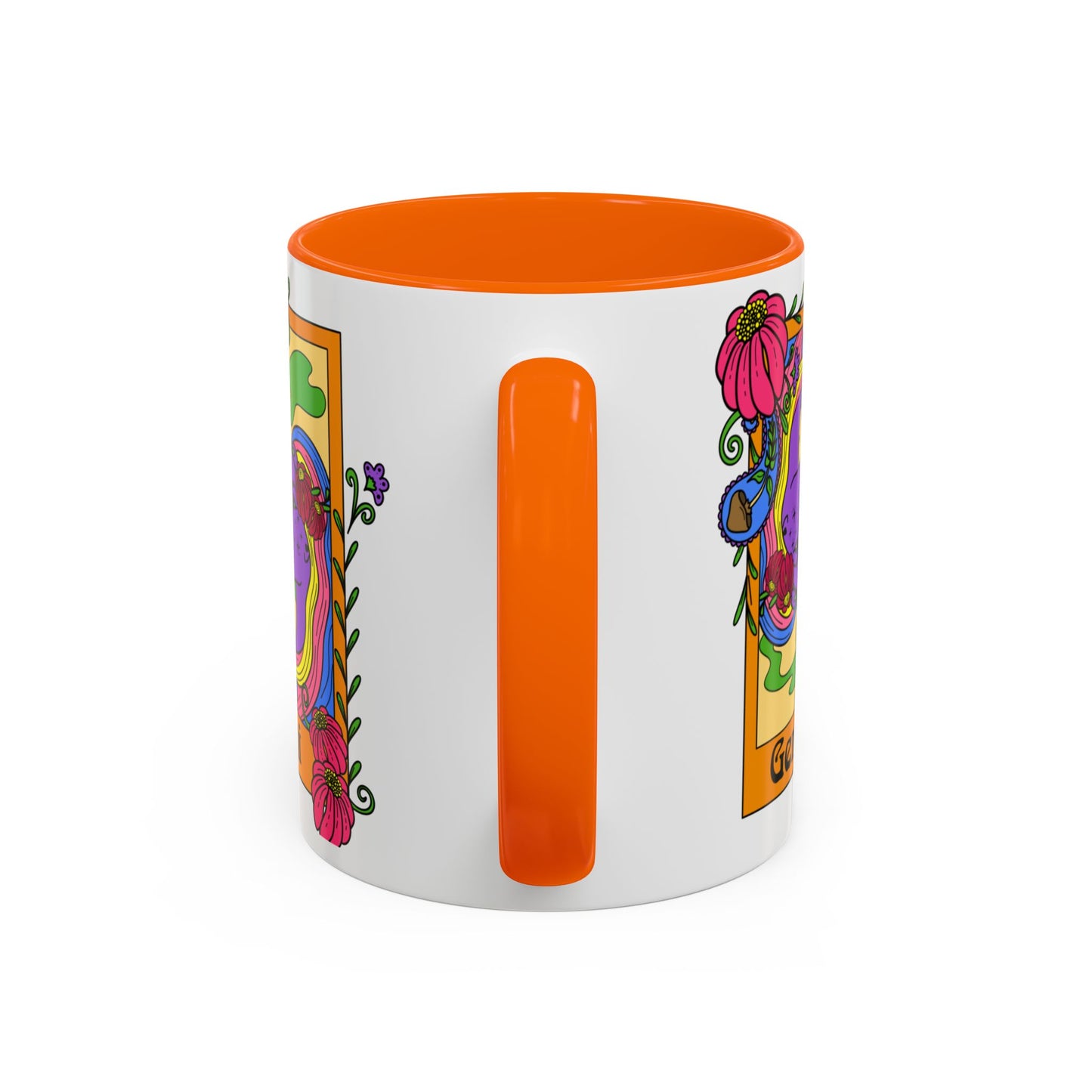 Gemini star sign mug, Twin zodiac astrology coffee cup, Horoscope birthday gift mug, Bold retro colourful Design ceramic mug