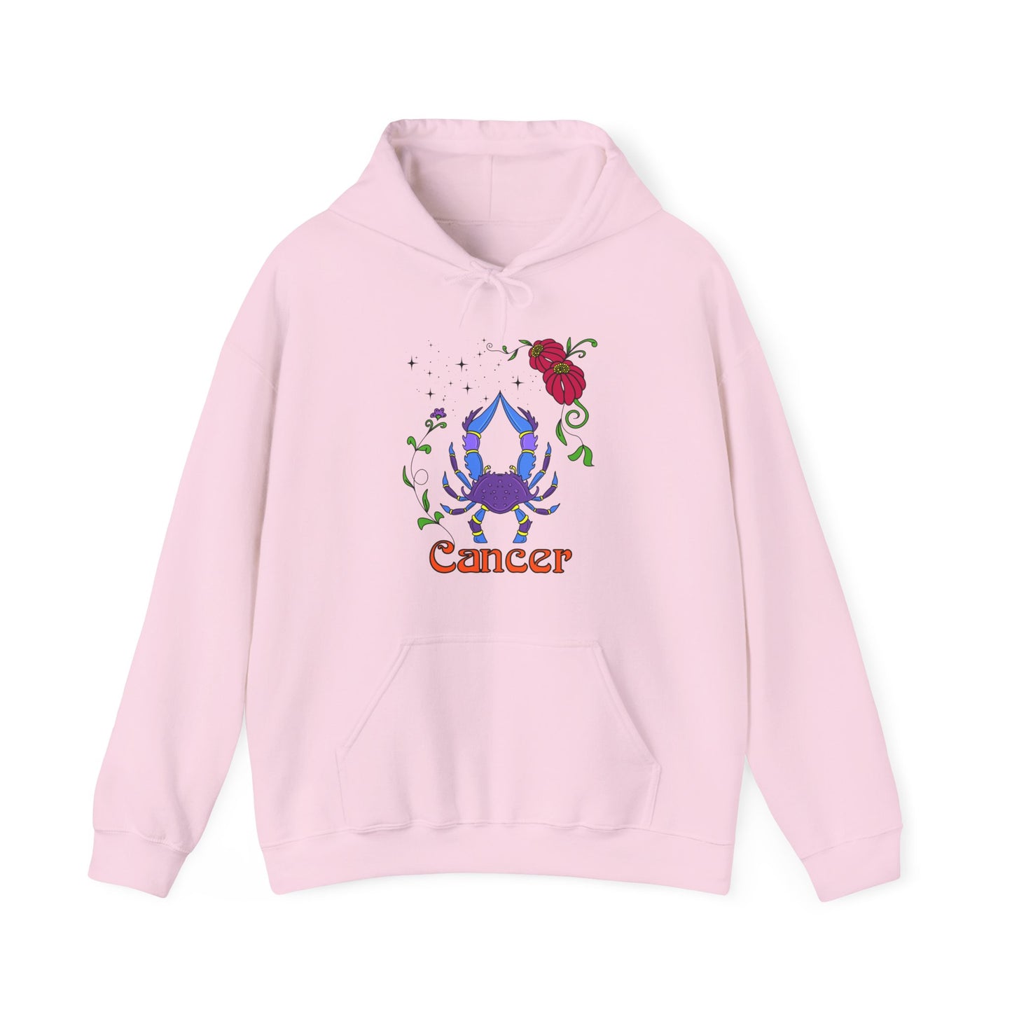 Cancer star sign Hoodie, Crab zodiac astrology Jumper, Horoscope birthday gift sweatshirt, Bold retro colourful Design top