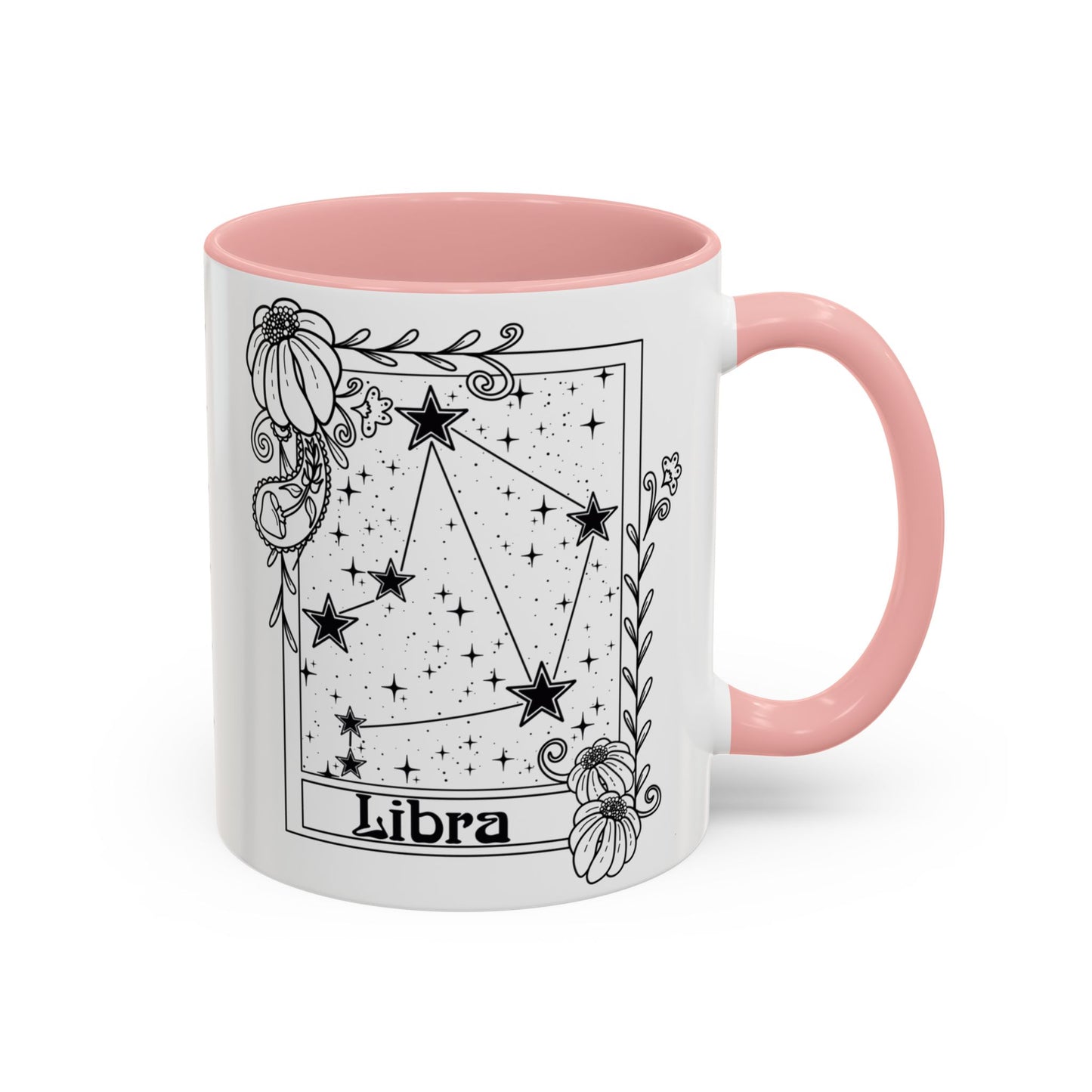 Libra Constellation mug, Zodiac astrology coffee cup, Horoscope birthday gift mug, Star sign tarot card ceramic mug