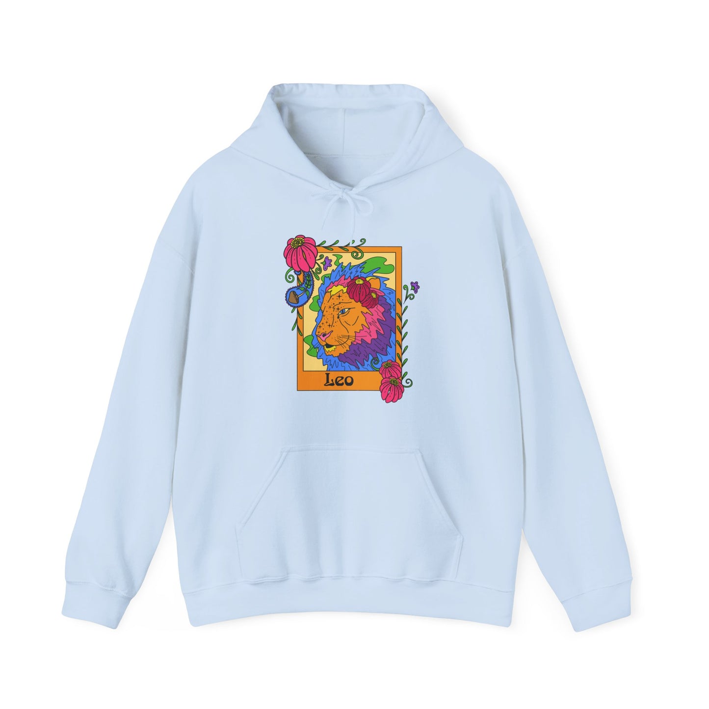 Leo star sign Hoodie, Ram zodiac astrology Jumper, Horoscope birthday gift sweatshirt, Bold retro colourful Design top