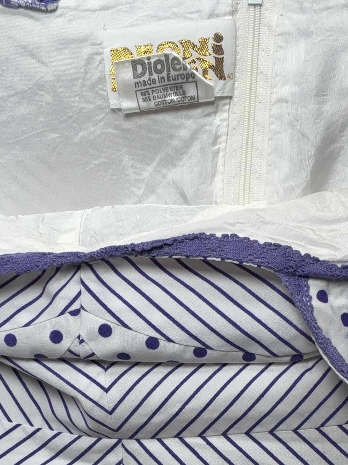 Vintage 1960s maxi dress long frilly Polka Dot Stripe hippie boho summer size 10