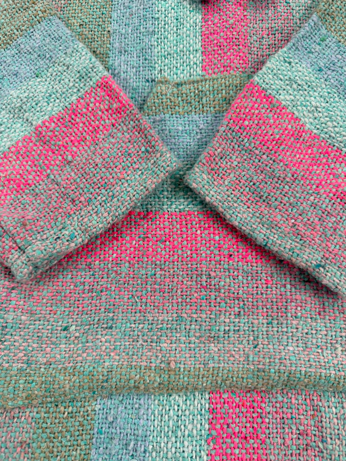 Mexican Baja Hoodie Pullover Hippie Boho Festival Jumper Size M 10 to 12