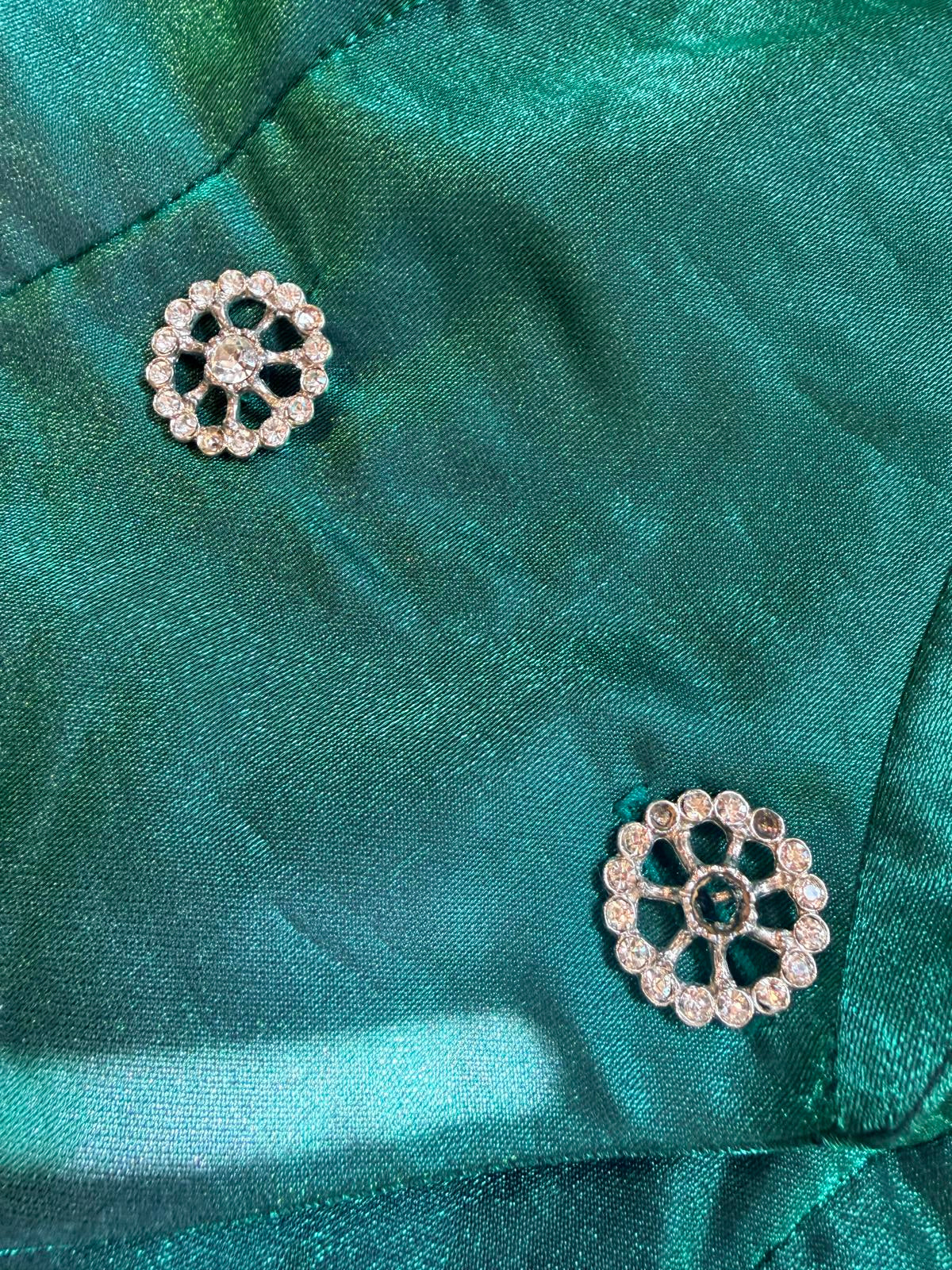 Vintage 1990s Party Dress By Yessica Size 10 Green Halter Neck Collar Dress