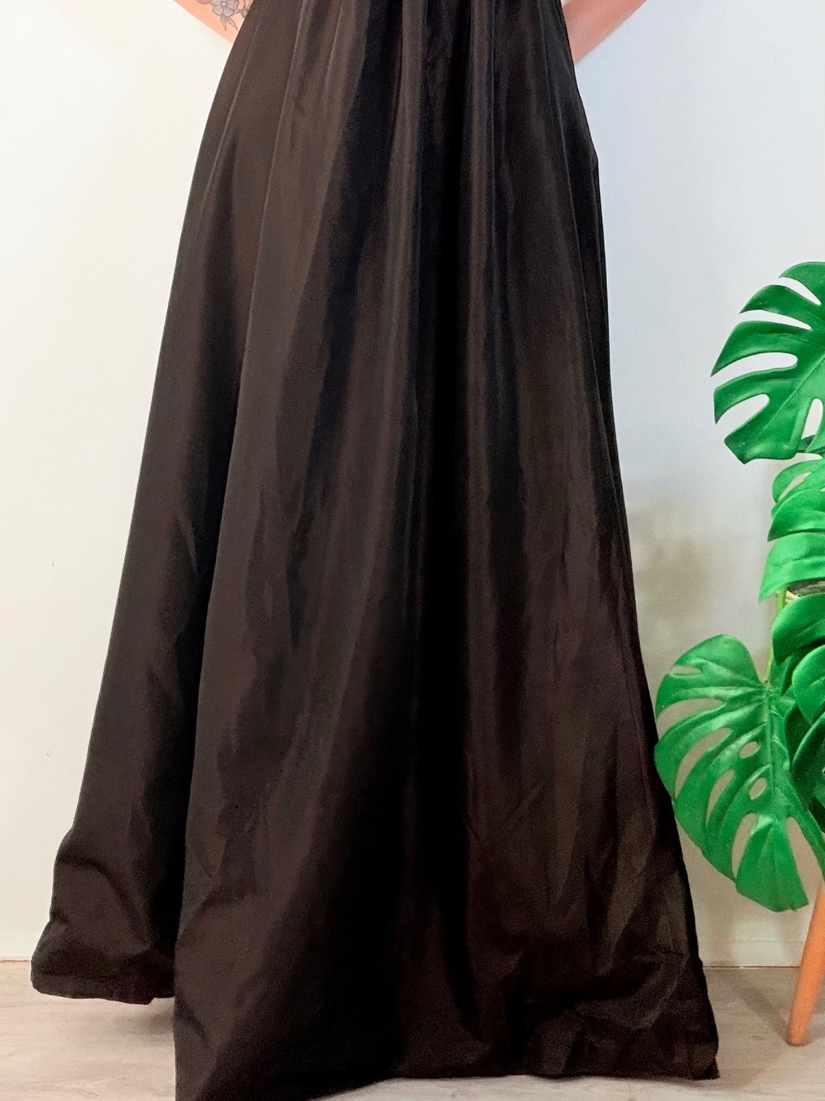 Strapless Whimsigoth Maxi Dress cocktail prom with Velvet waist Zara size M 12
