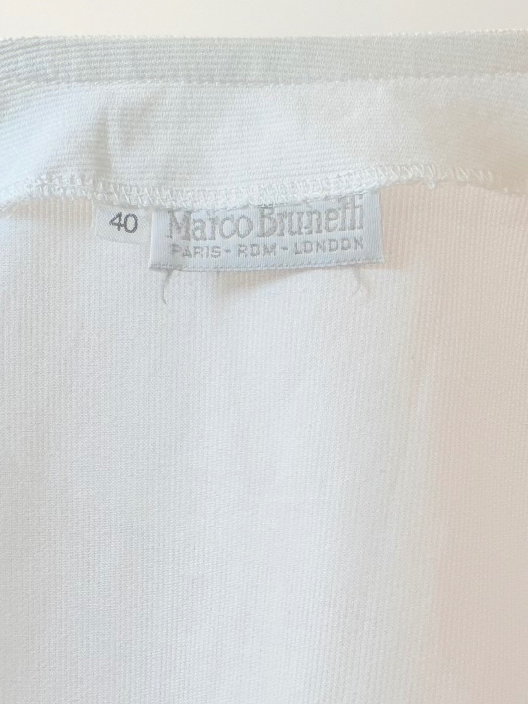 Vintage 1990s Cotton Shirt White Embroidered Detail Size 12