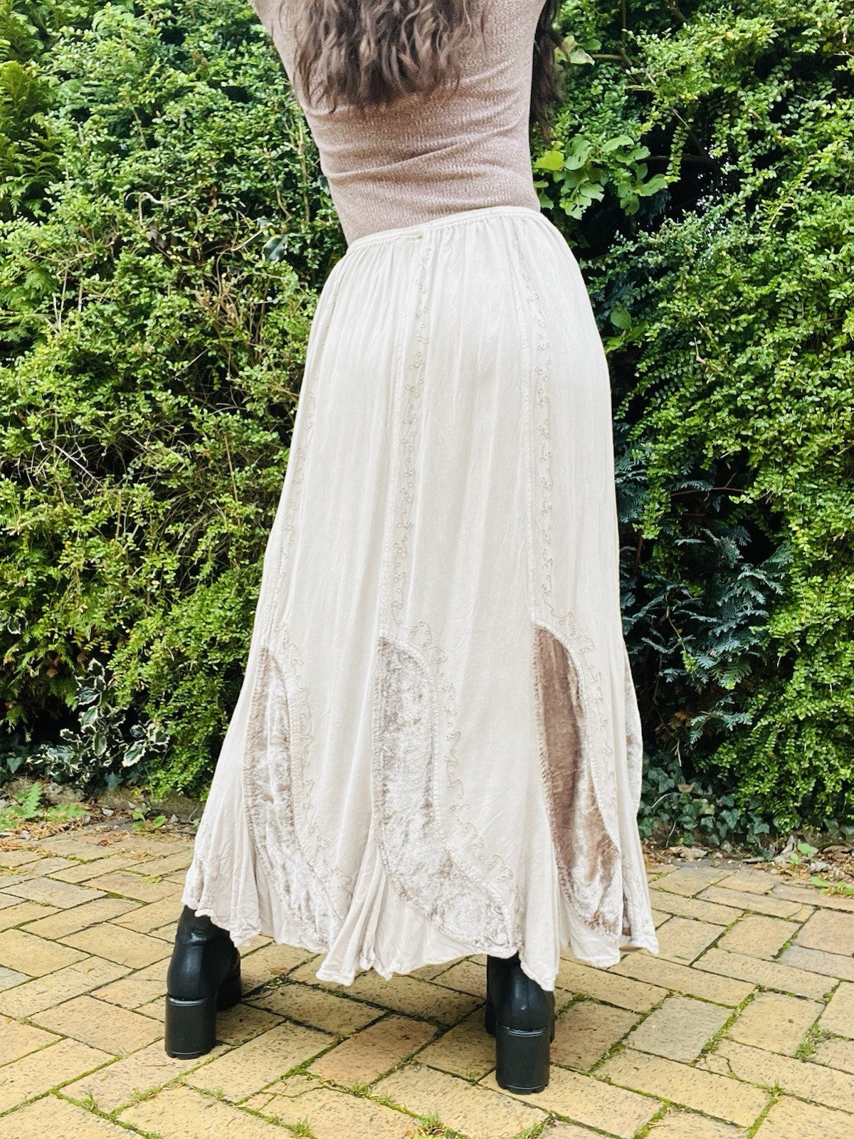 Vintage Y2K Maxi Skirt, Hippie Boho Long Skirt By RAPP Embroidered Whimsigoth 12
