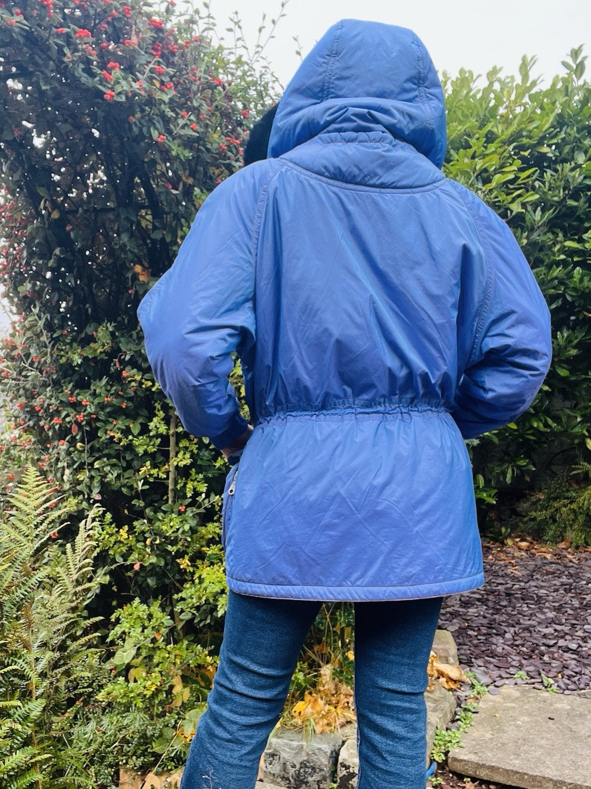 Vintage 90s Ski Jacket By Rodeo Warm Winter Coat With Hood Purple Size 10