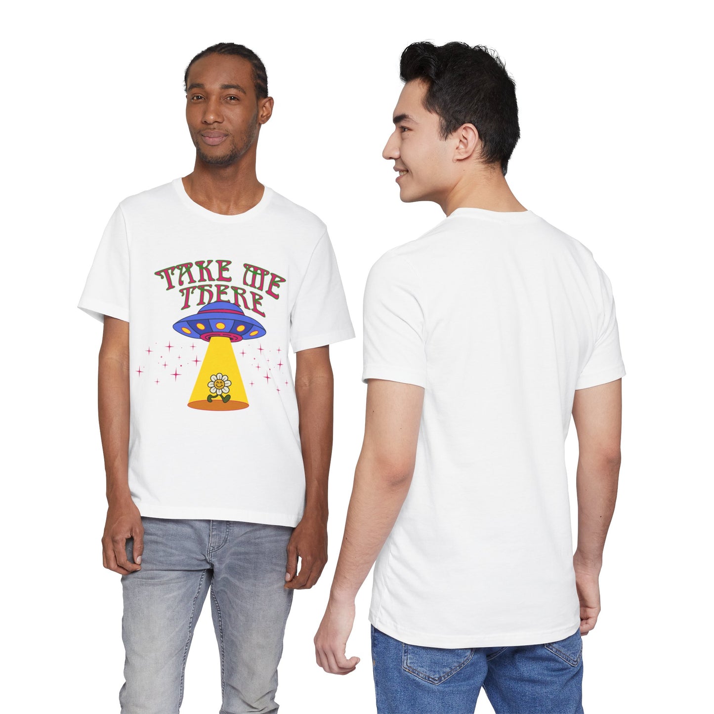Hippie psychedelic UFO T-shirt Trippy 60s 70s space flower top Groovy retro Festival Tee