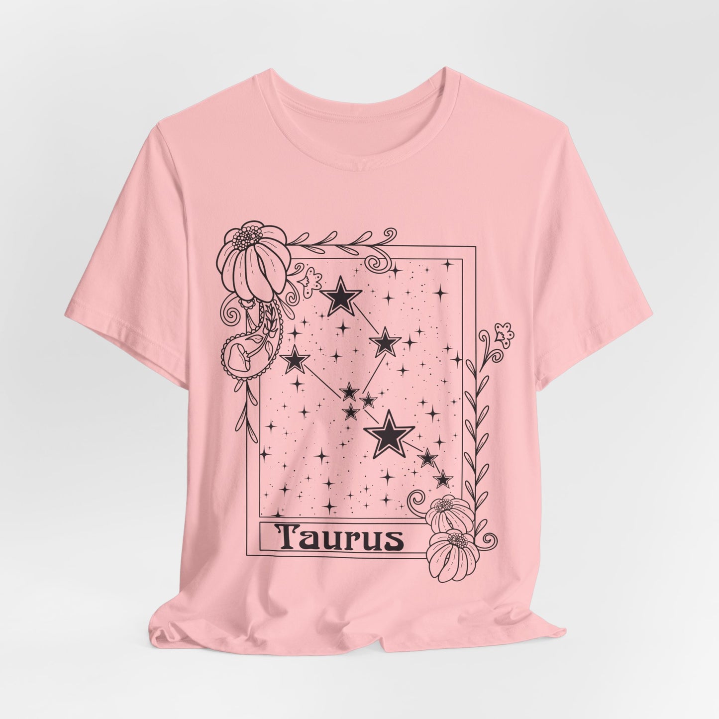 Taurus Constellation T-Shirt, Zodiac astrology top, Horoscope birthday gift Tee, Star sign tarot card design tshirt