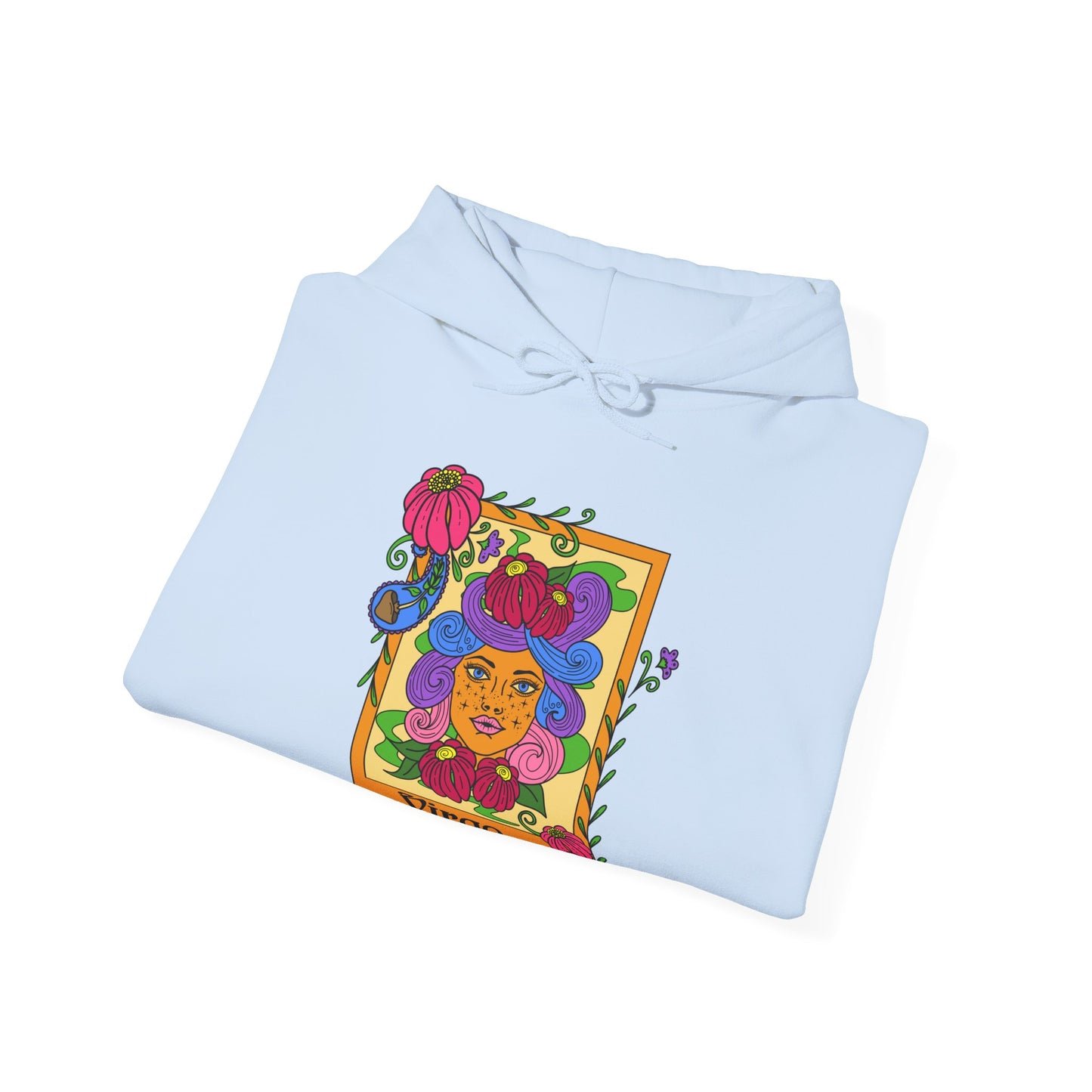 Virgo star sign Hoodie, Ram zodiac astrology Jumper, Horoscope birthday gift sweatshirt, Bold retro colourful Design top