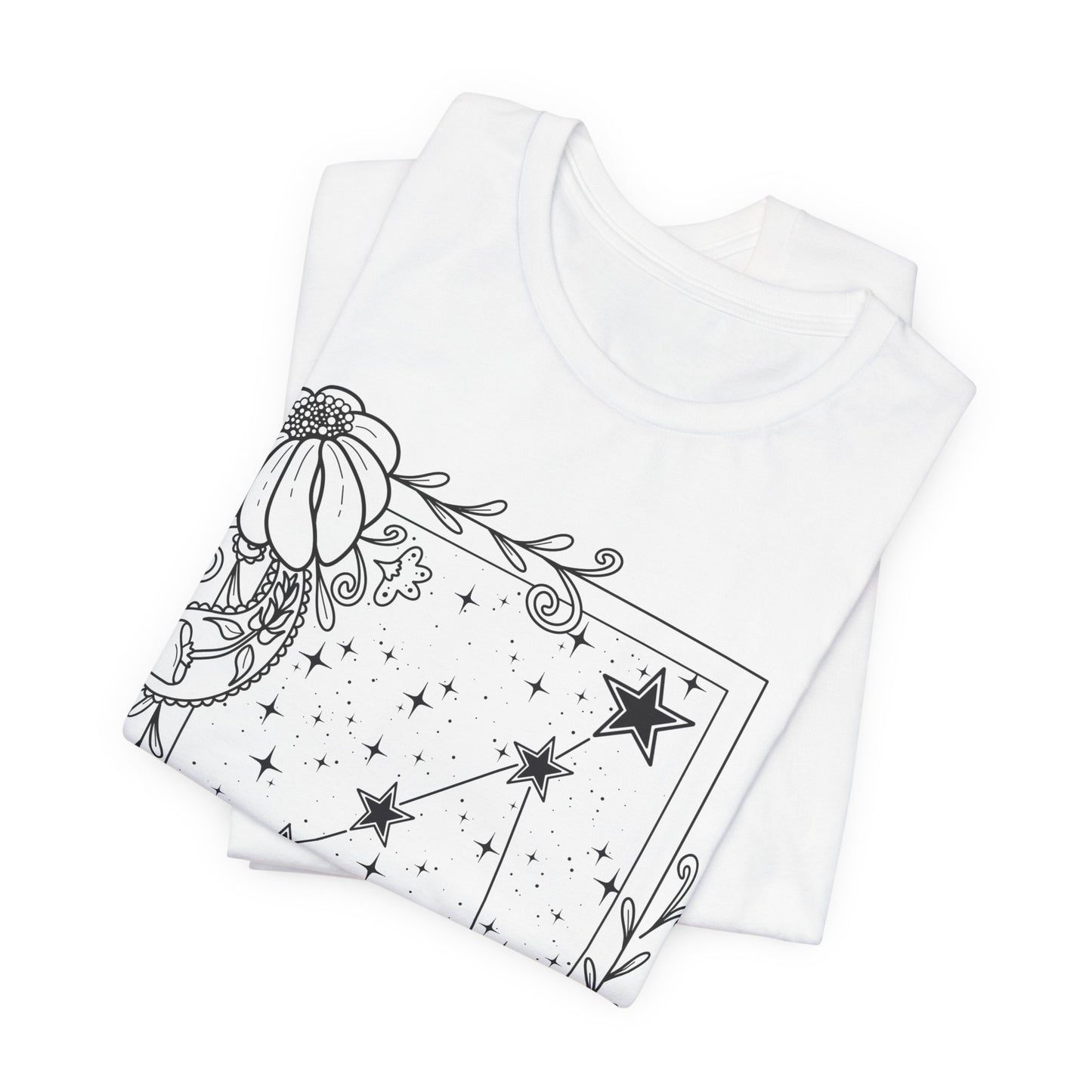 Capricorn Constellation T-Shirt, Zodiac astrology top, Horoscope birthday gift Tee, Star sign tarot card design tshirt