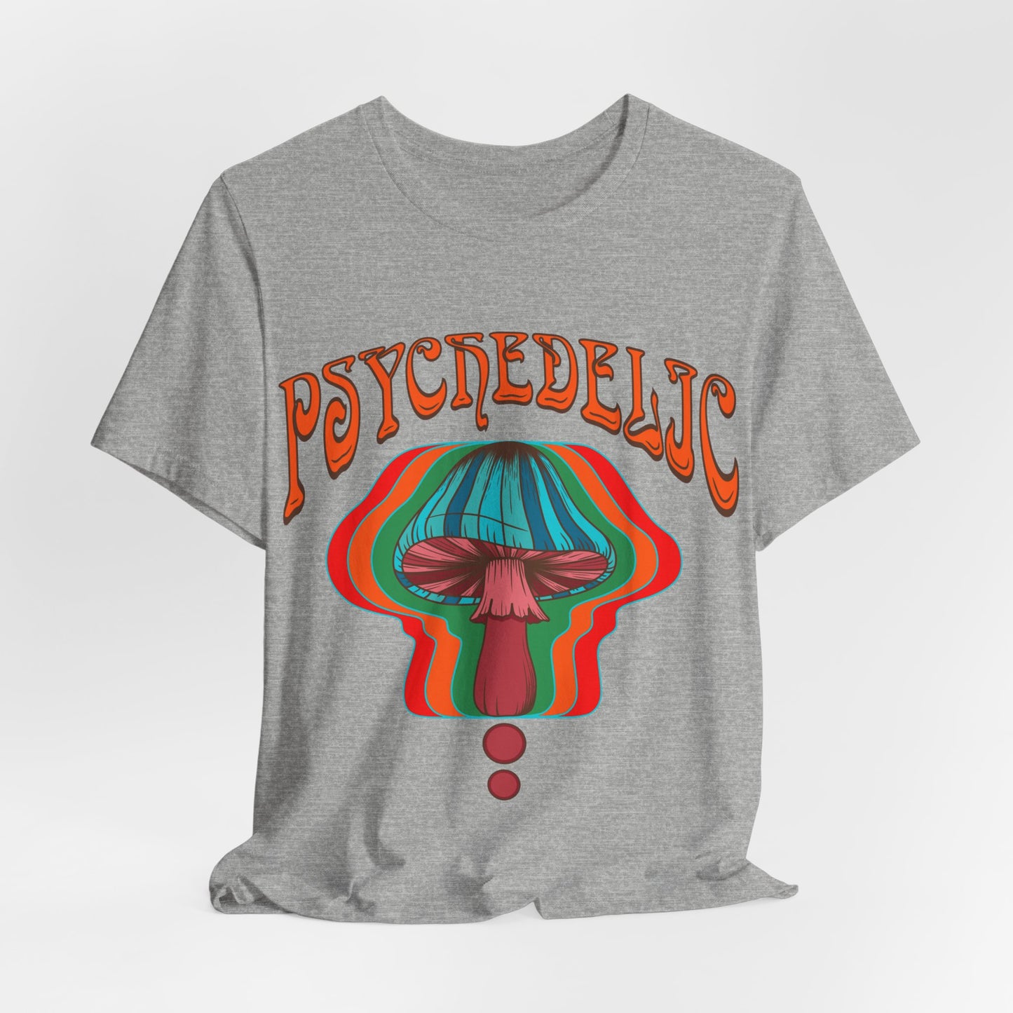 Hippie psychedelic Mushroom Tshirt, Trippy 60s 70s Style top, Groovy retro Festival Tee