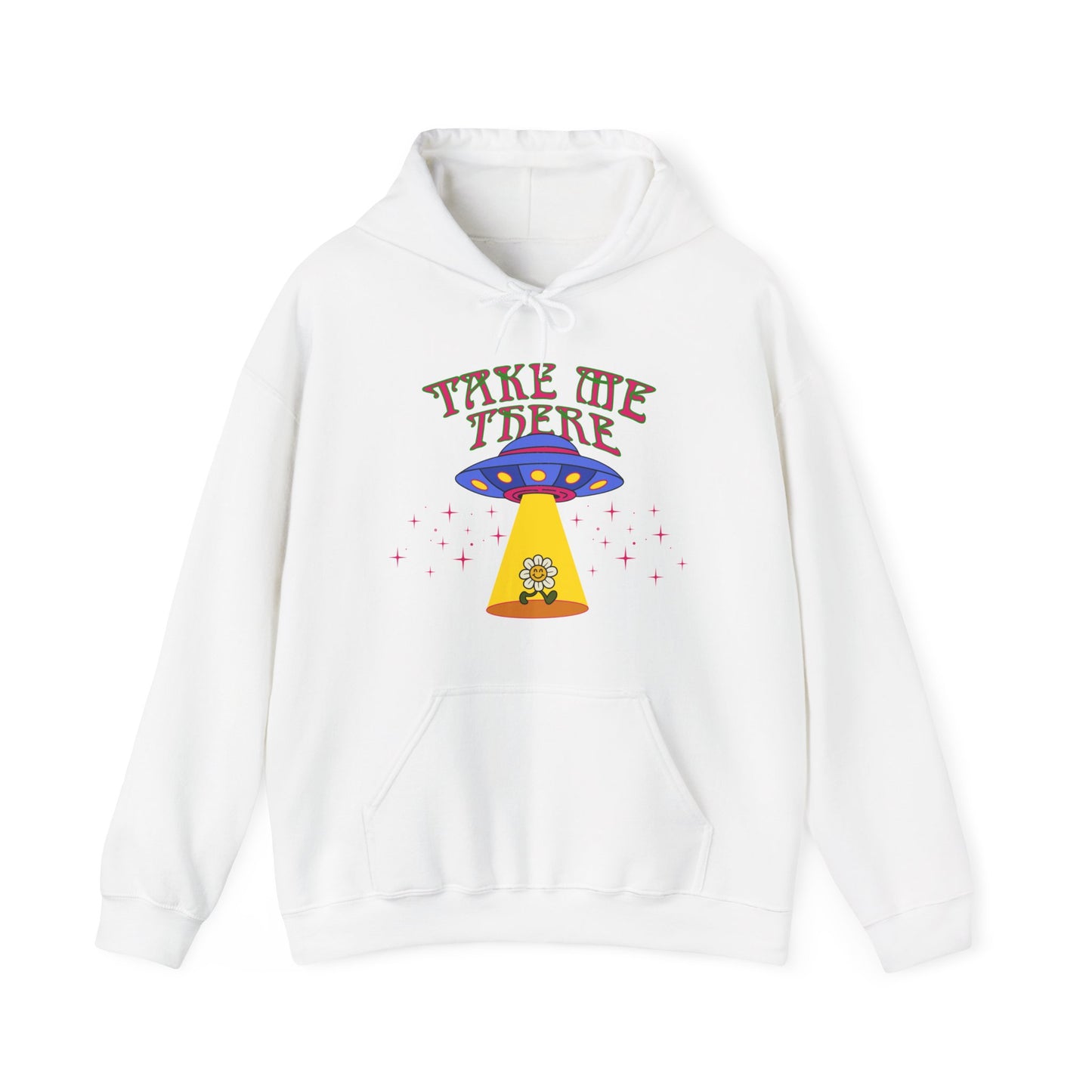 Hippie psychedelic UFO Hoodie Jumper, Trippy 60s 70s space flower Sweatshirt top, Groovy retro Festival Sweater